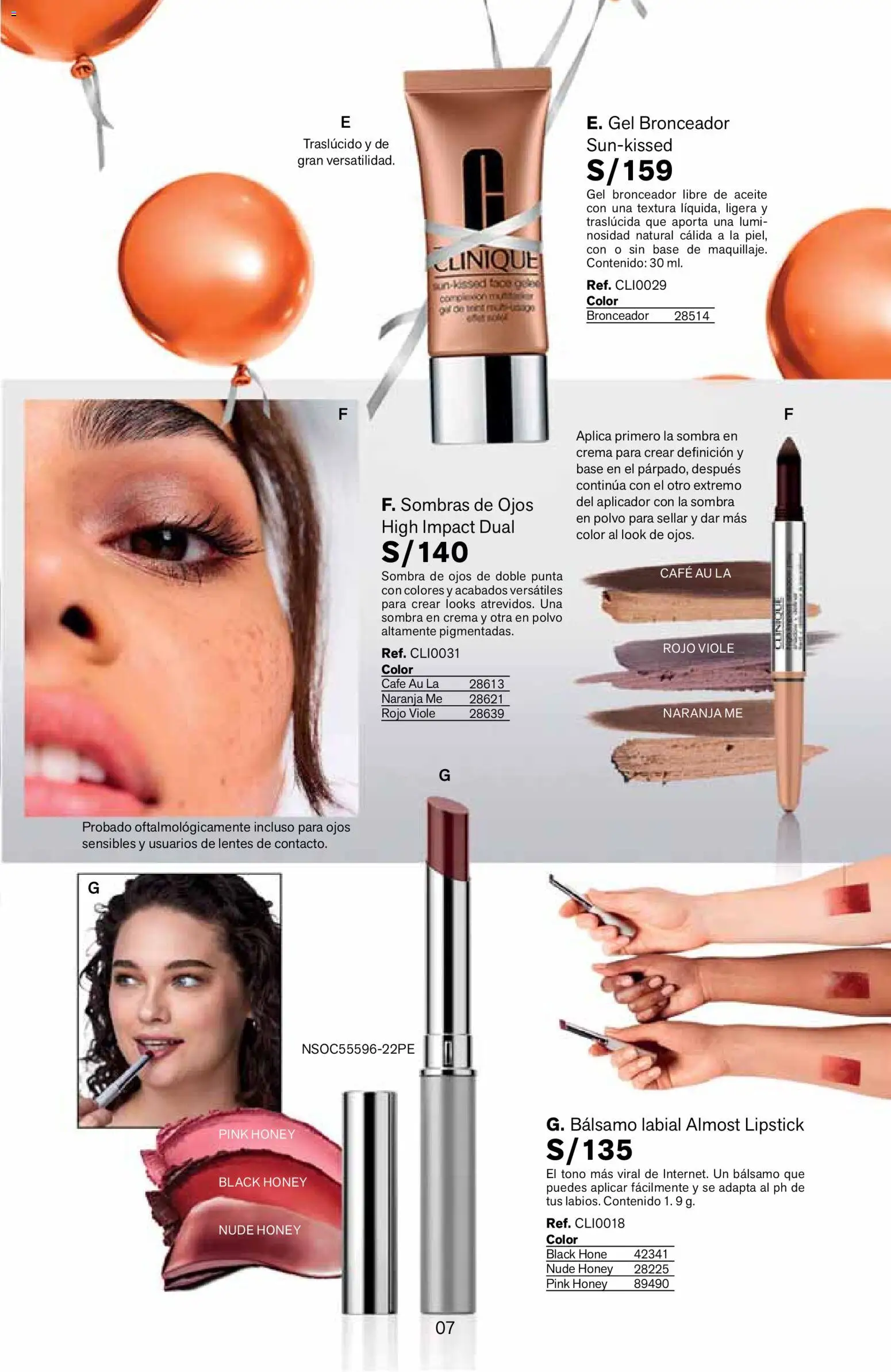 Catálogo Leonisa válido desde 24/08/2026 | Página: 7 | Productos: Sombra de ojos, Aceite, Café, Polvo