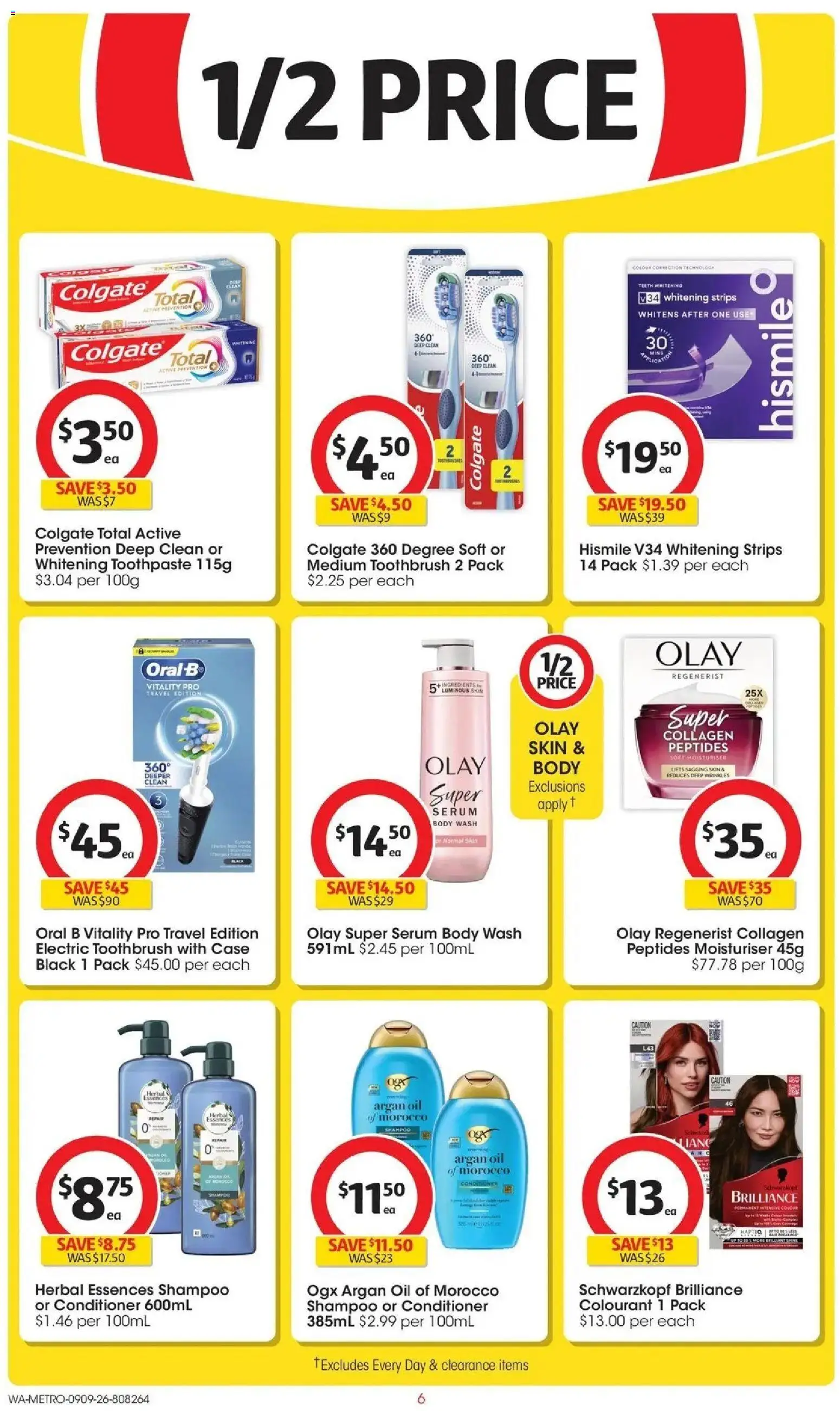 Coles catalogue - valid from 09/09/2026 | Page: 6 | Products: Shampoo, Oil, Case, Herbal