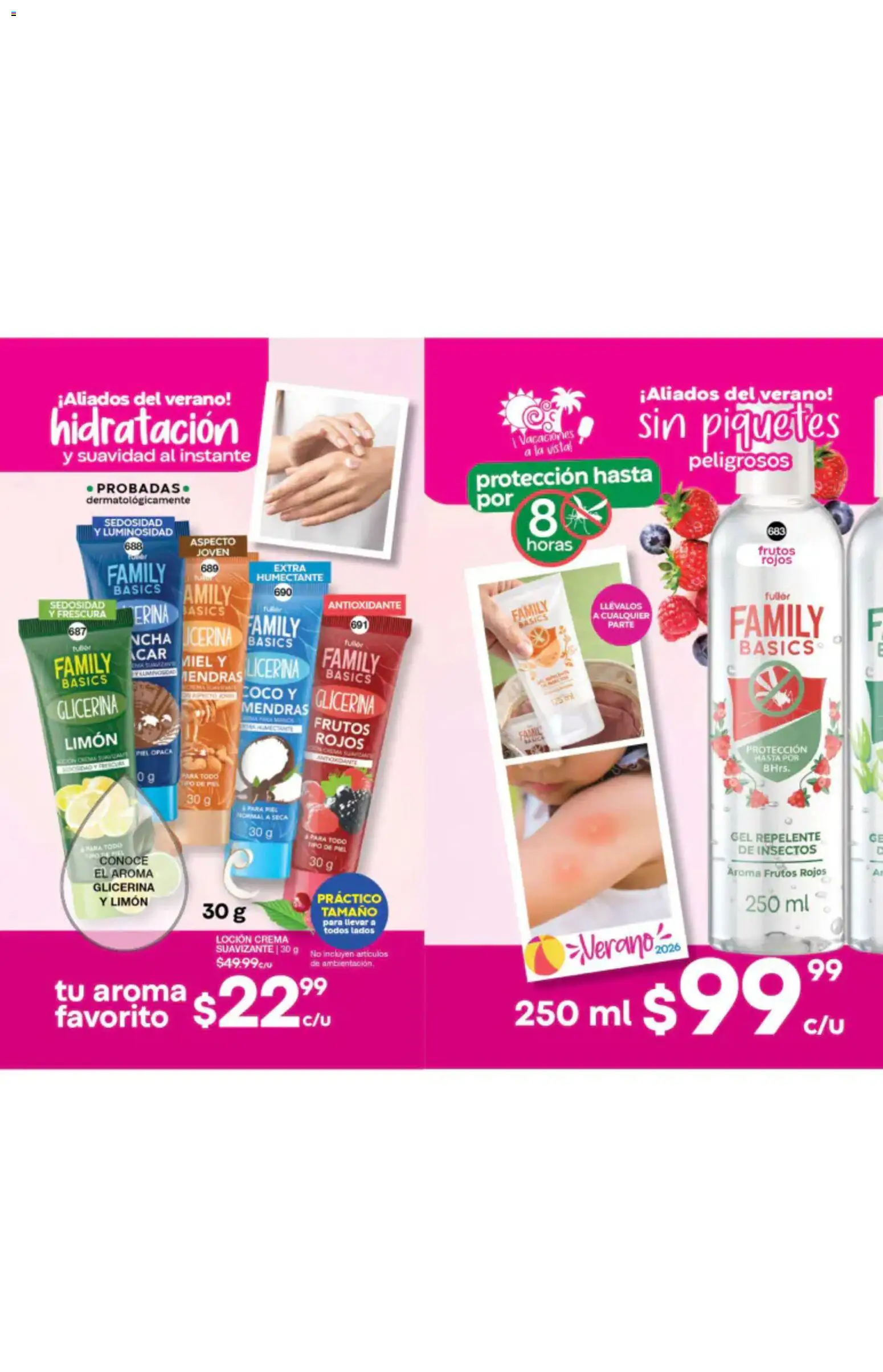 Nuevas ofertas de Fuller válidas en toda la República Mexicana desde el 27/05/2026. ¡Encuentra las mejores ofertas en Fuller campaña 4 2026! | Página: 222 | Productos: Crema, Loción, Suavizante, Repelente