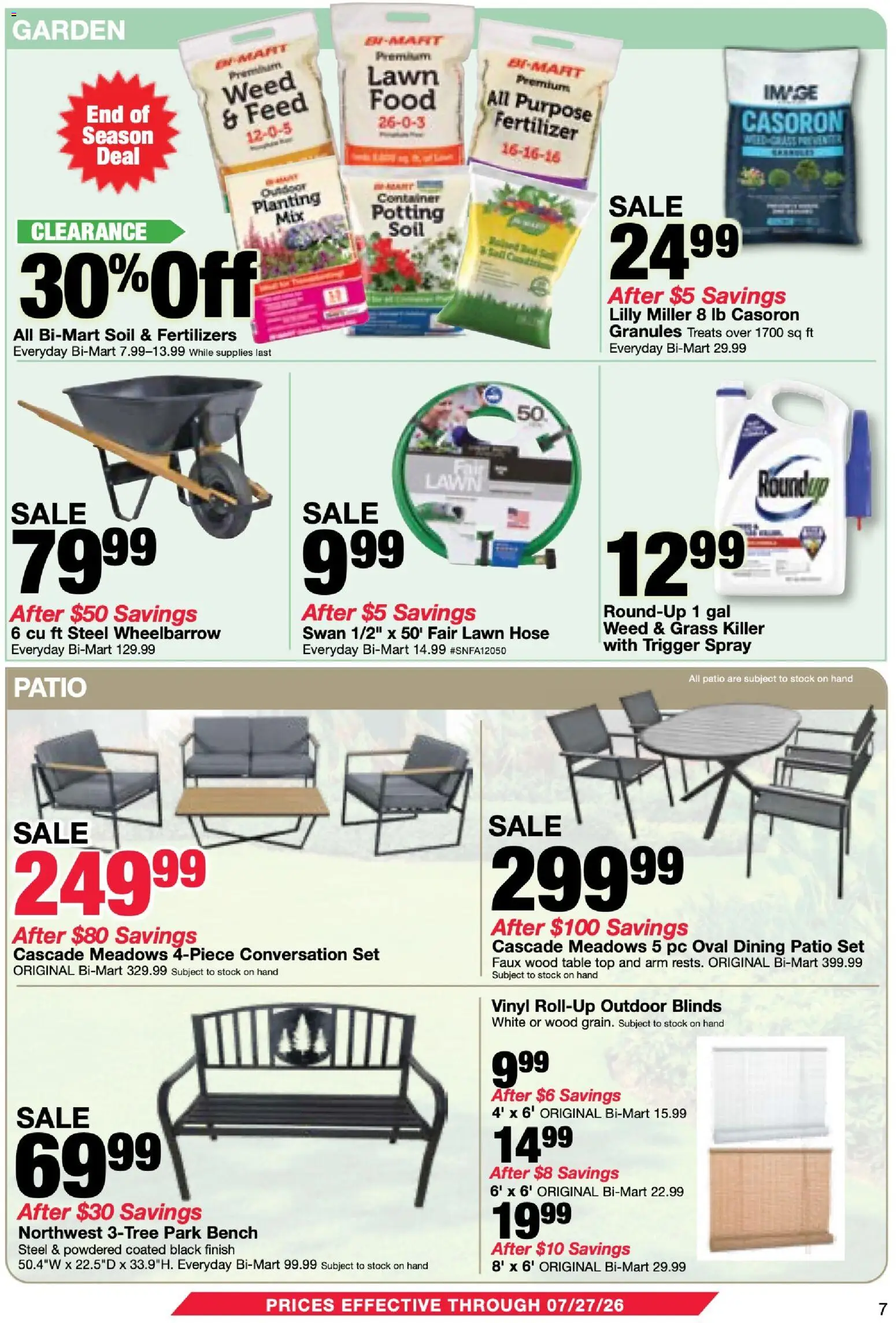 Bi-Mart Membership Savings Book - valid from 07/07/2026 | Page: 7 | Products: Table, Pc