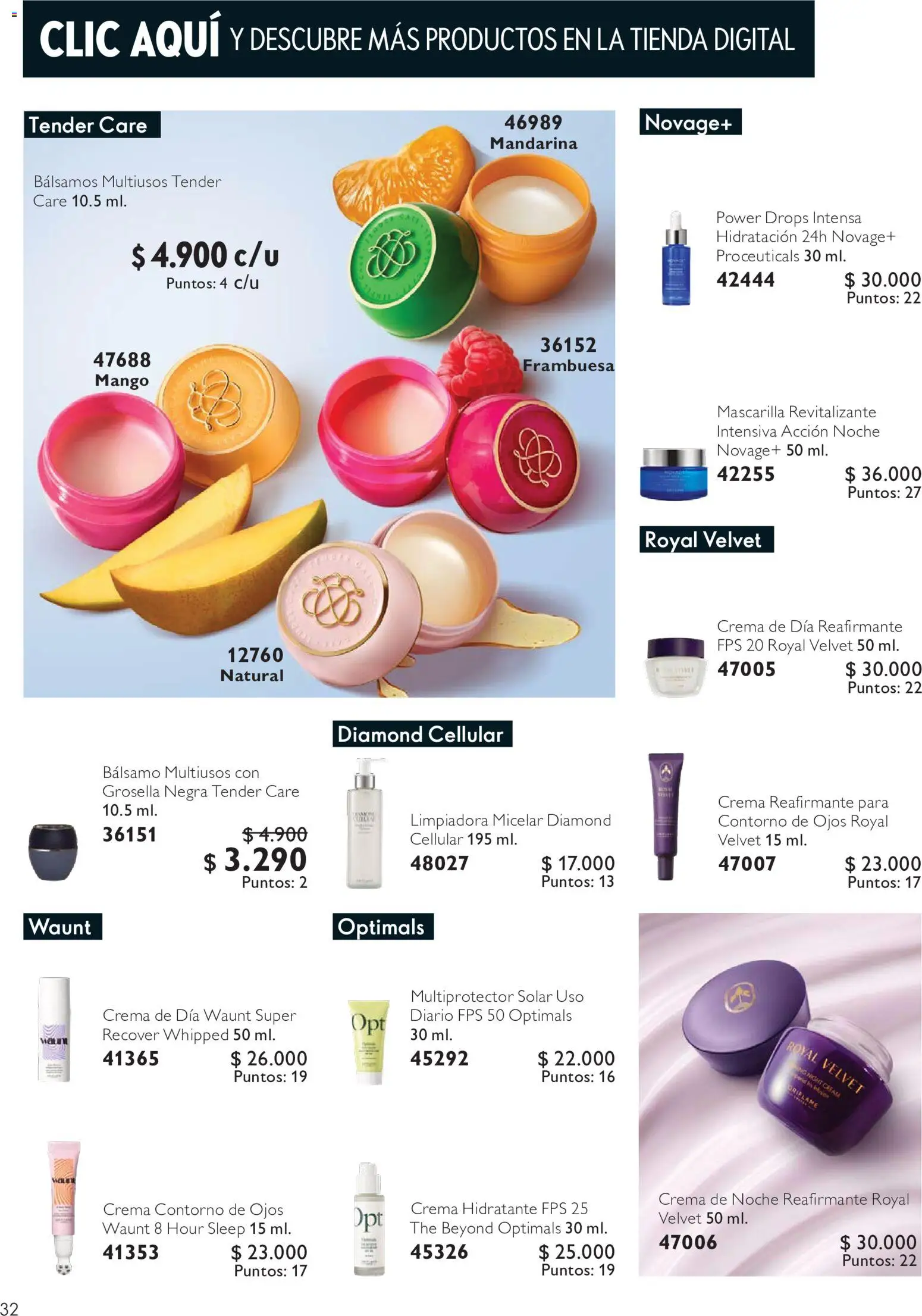 Oriflame catálogo │ válido desde el 11.09.2026 | Página: 32 | Productos: Contorno, Mascarilla, Crema, Contorno de ojos