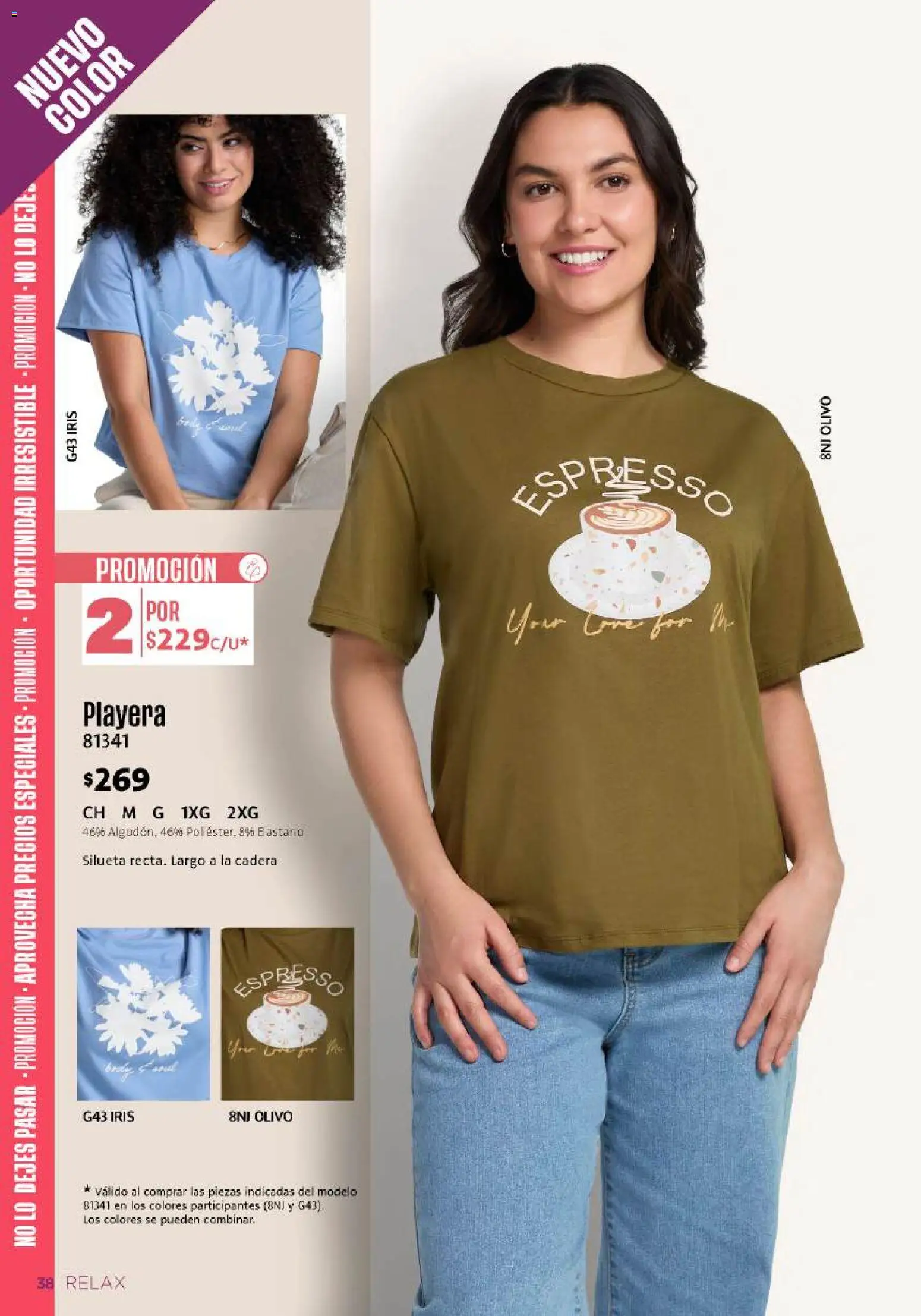 Nuevas ofertas de Ilusión válidas en toda la República Mexicana desde el 01/08/2026. ¡Encuentra las mejores ofertas en Ilusión catálogo Otoño! | Página: 40 | Productos: Playera