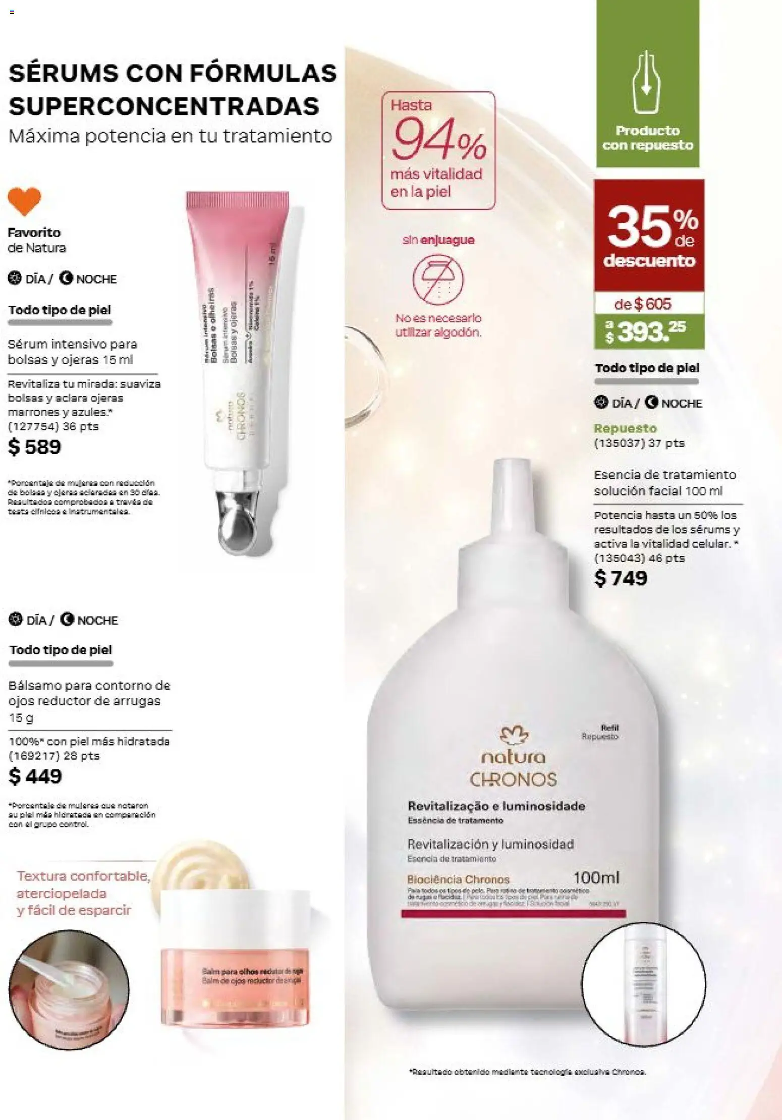 Nuevas ofertas de Natura válidas en toda la República Mexicana desde el 11/09/2026. ¡Encuentra las mejores ofertas en Natura campaña 14 2026! | Página: 78 | Productos: Contorno de ojos, Serum, Contorno, Bálsamo