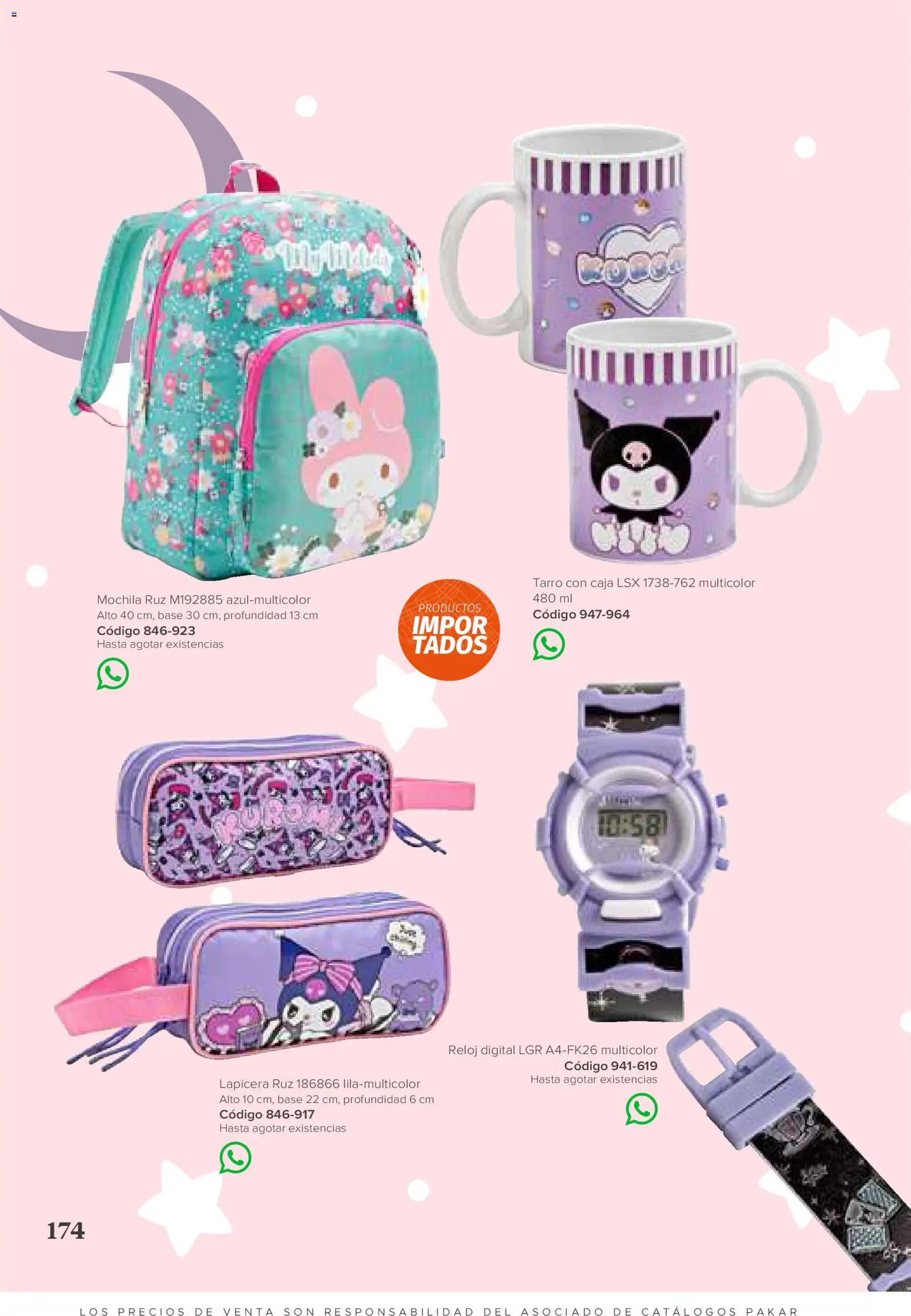 Nuevas ofertas de SC Pakar válidas en toda la República Mexicana desde el 31/07/2026. ¡Encuentra las mejores ofertas en SC Pakar catálogo Ropa! | Página: 174 | Productos: Mochila, Caja, Reloj
