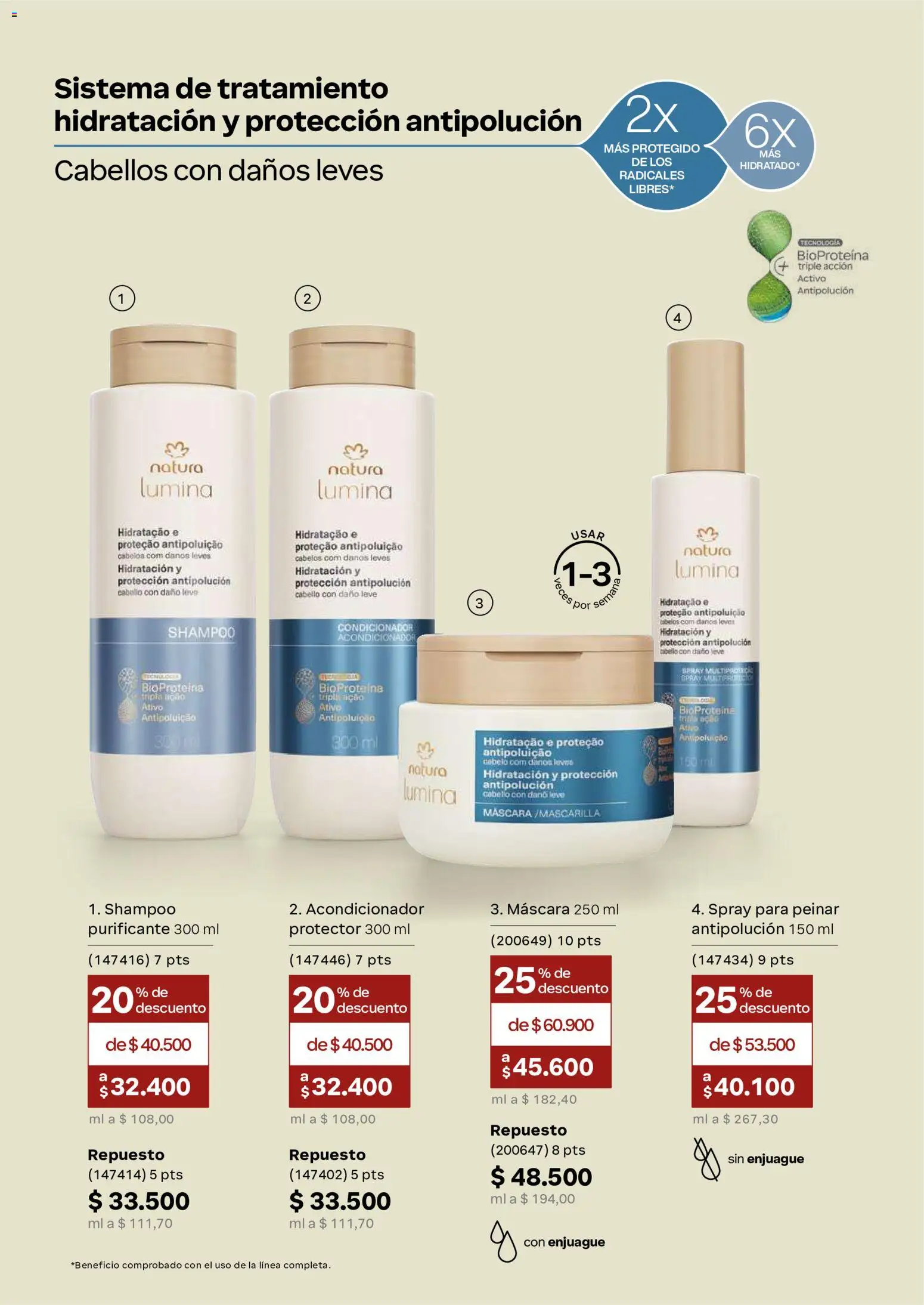 Natura revista - valida desde el 22/07/2026 | Página: 143 | Productos: Shampoo, Máscara, Acondicionador