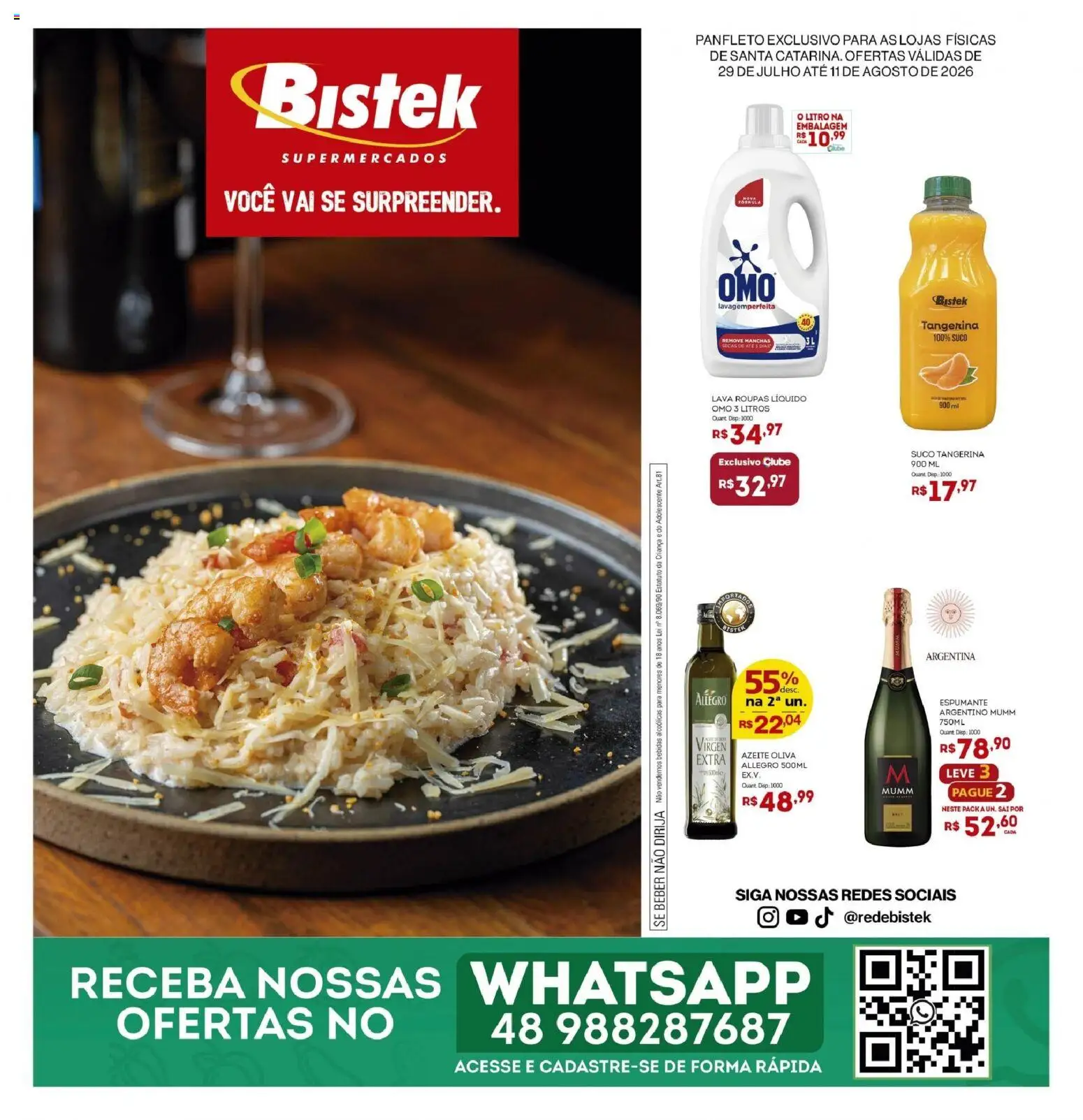 Bistek Supermercados Folheto - válido de 29/07/2026 | Página: 1