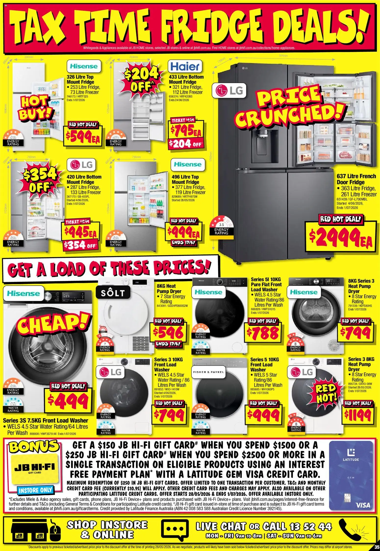 JB Hi-Fi catalogue - valid from 11.06.2026 | Page: 35 | Products: Door, Gem, Water, Freezer