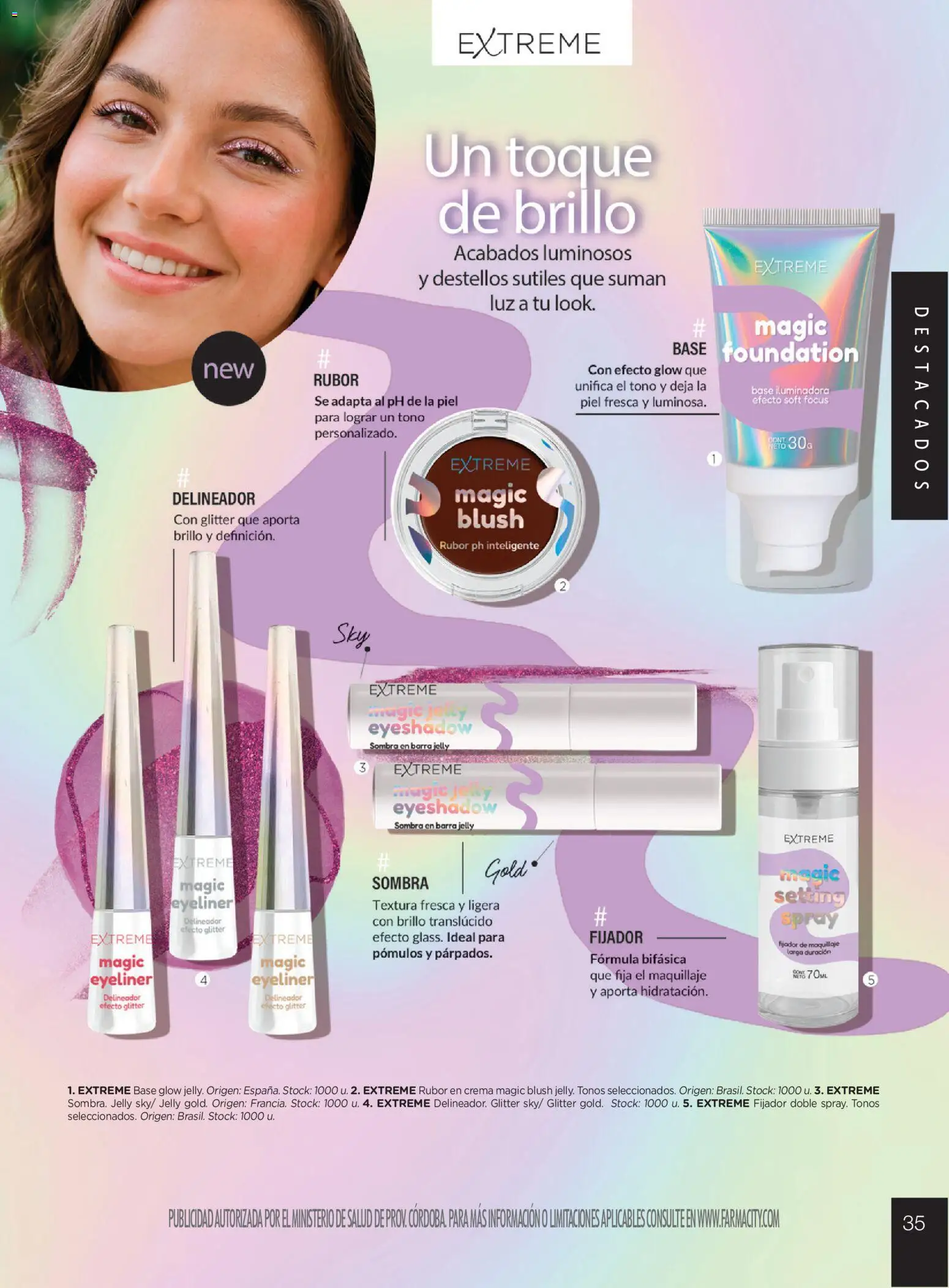 Farmacity catálogo │ válido desde el 30.04.2026 | Página: 35 | Productos: Sombra, Delineador, Brillo, Glitter