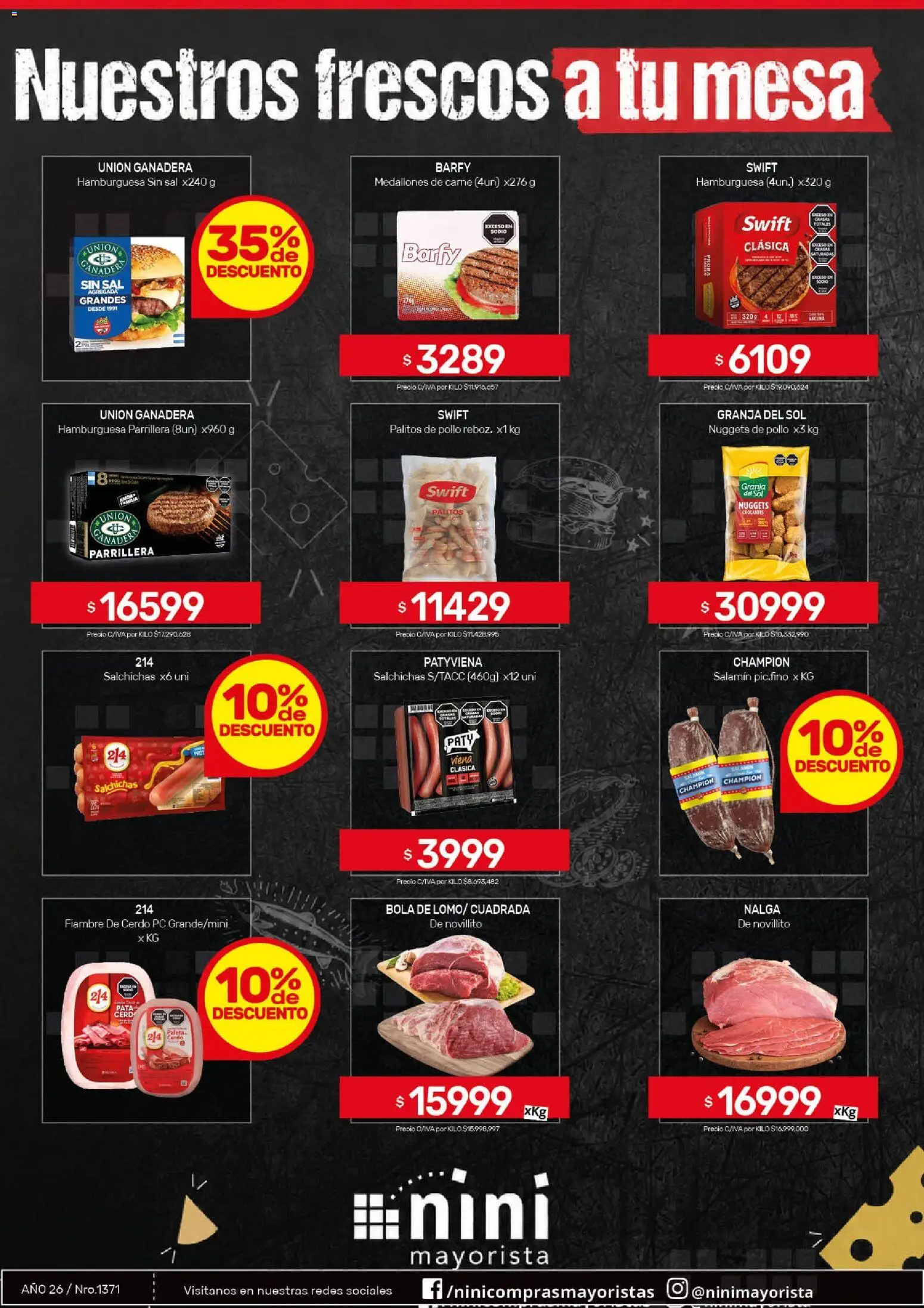 NINI Mayorista ofertas │ válido desde el 05/08/2026 | Página: 1 | Productos: Pollo, Sal, Paleta, Cerdo