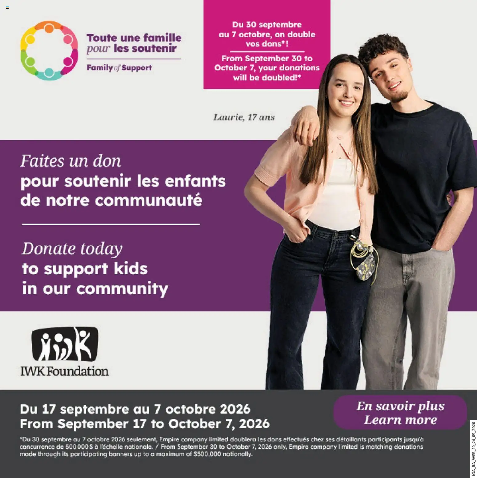 IGA flyer valid from Sep 24, 2026 | Page: 13