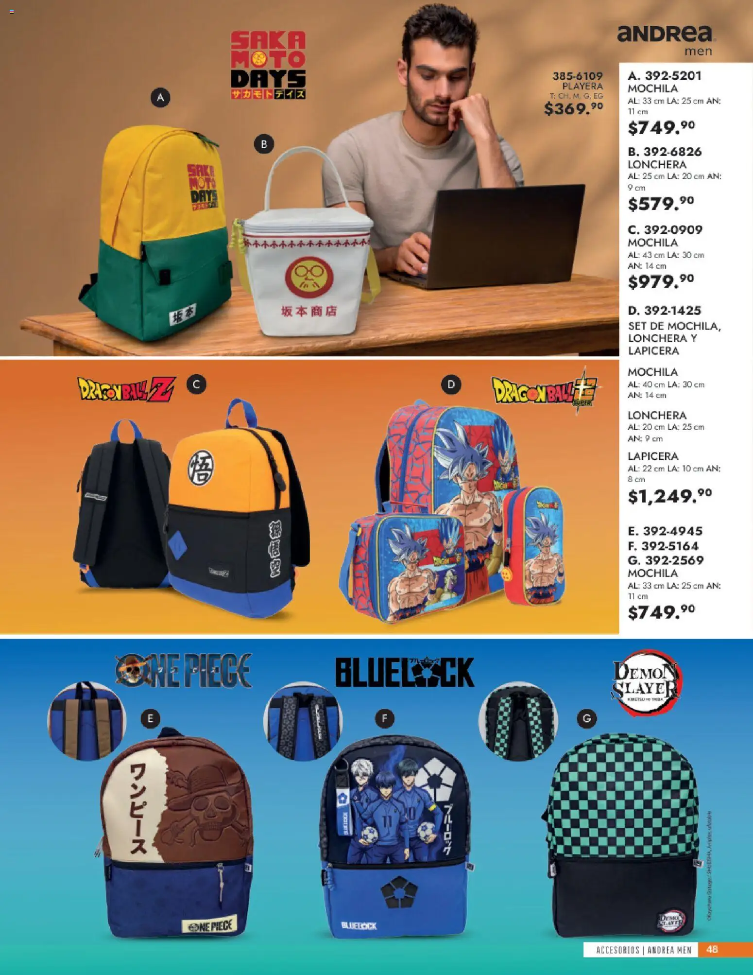 Nuevas ofertas de Andrea válidas en toda la República Mexicana desde el 24/05/2026. ¡Encuentra las mejores ofertas en Andrea catálogo Accesorios para todos! | Página: 48 | Productos: Mochila, Playera
