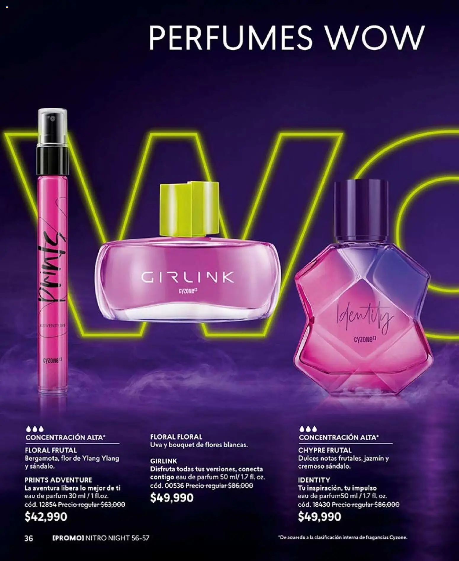 CyZone revista - valida desde el 07/09/2026 | Página: 36 | Productos: Flores, Perfumes, Dulces, Uva