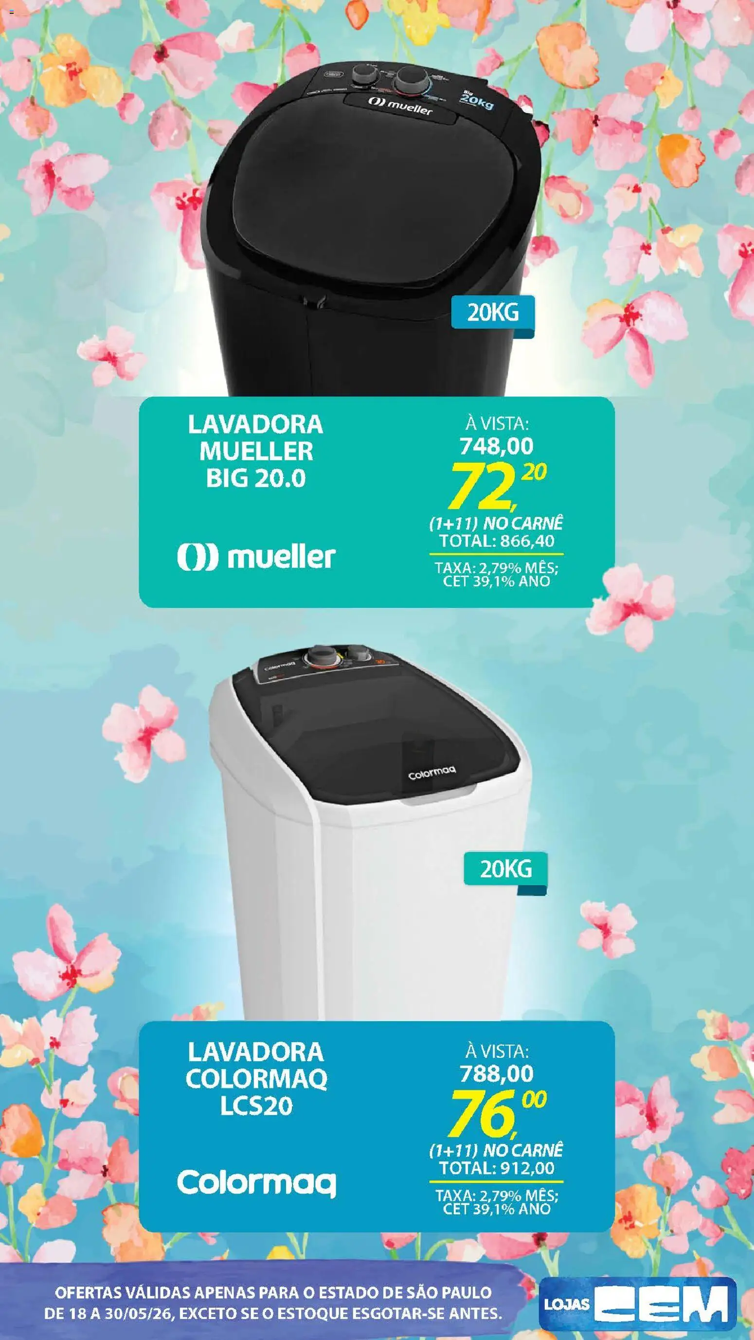 Lojas Cem - Ofertas atuais de 18/05/2026 ? Não perca as melhores promoções! | Brasil