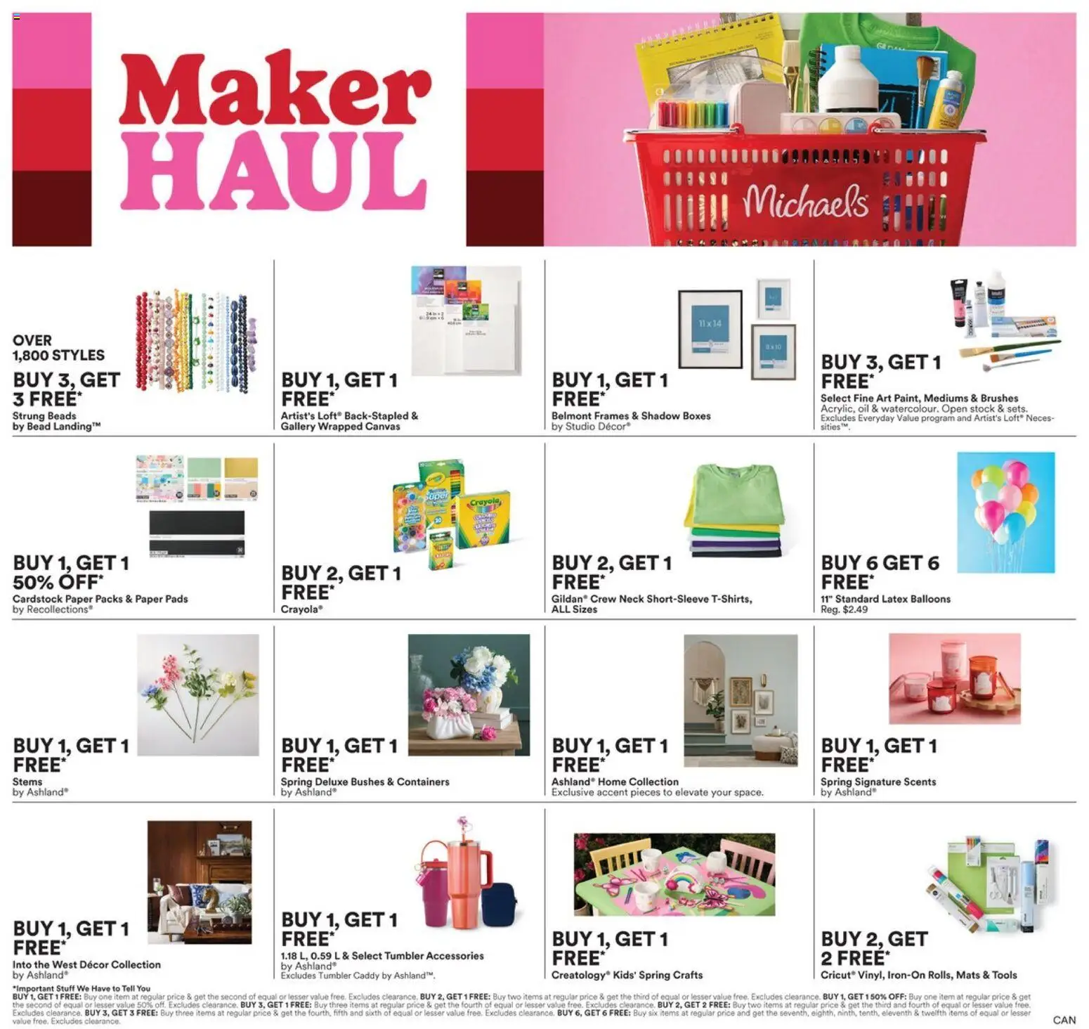 Michaels flyer valid from 10.04.2026 | Page: 1 | Products: Oil