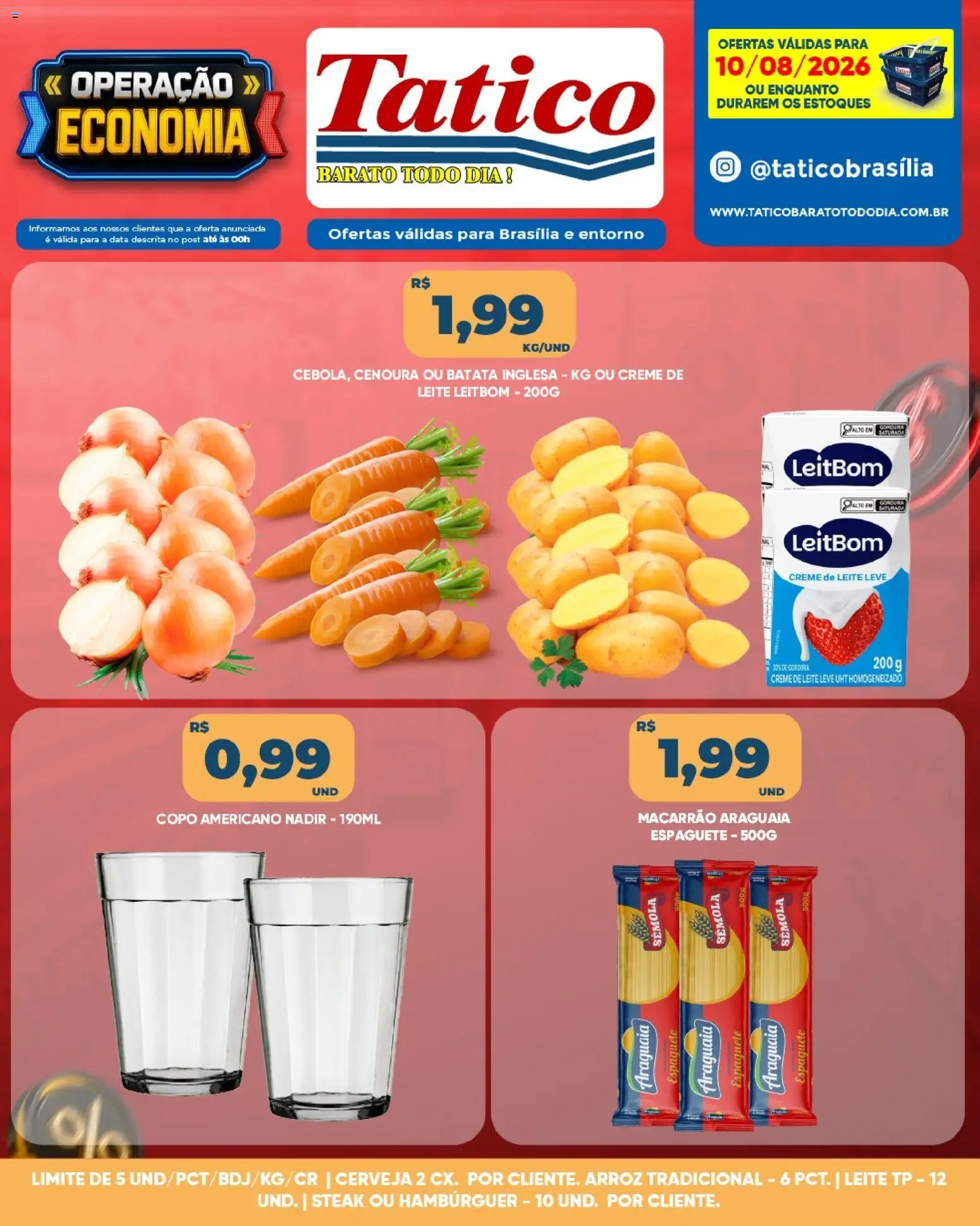 Tatico Folheto - válido de 11/08/2026 | Página: 21 | Produtos: Espaguete, Steak, Cerveja, Macarrão
