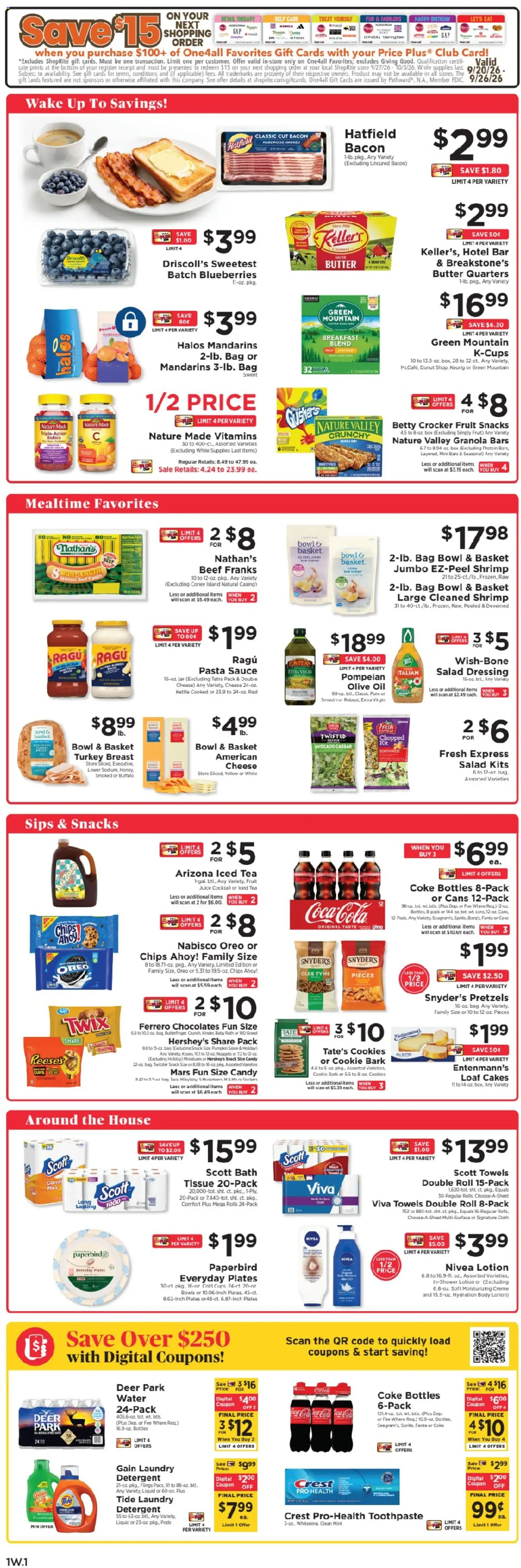 ShopRite Weekly Ad - valid from 09/20/2026 | Page: 2 | Products: Mandarins, Basket, Pasta, Pumpkin