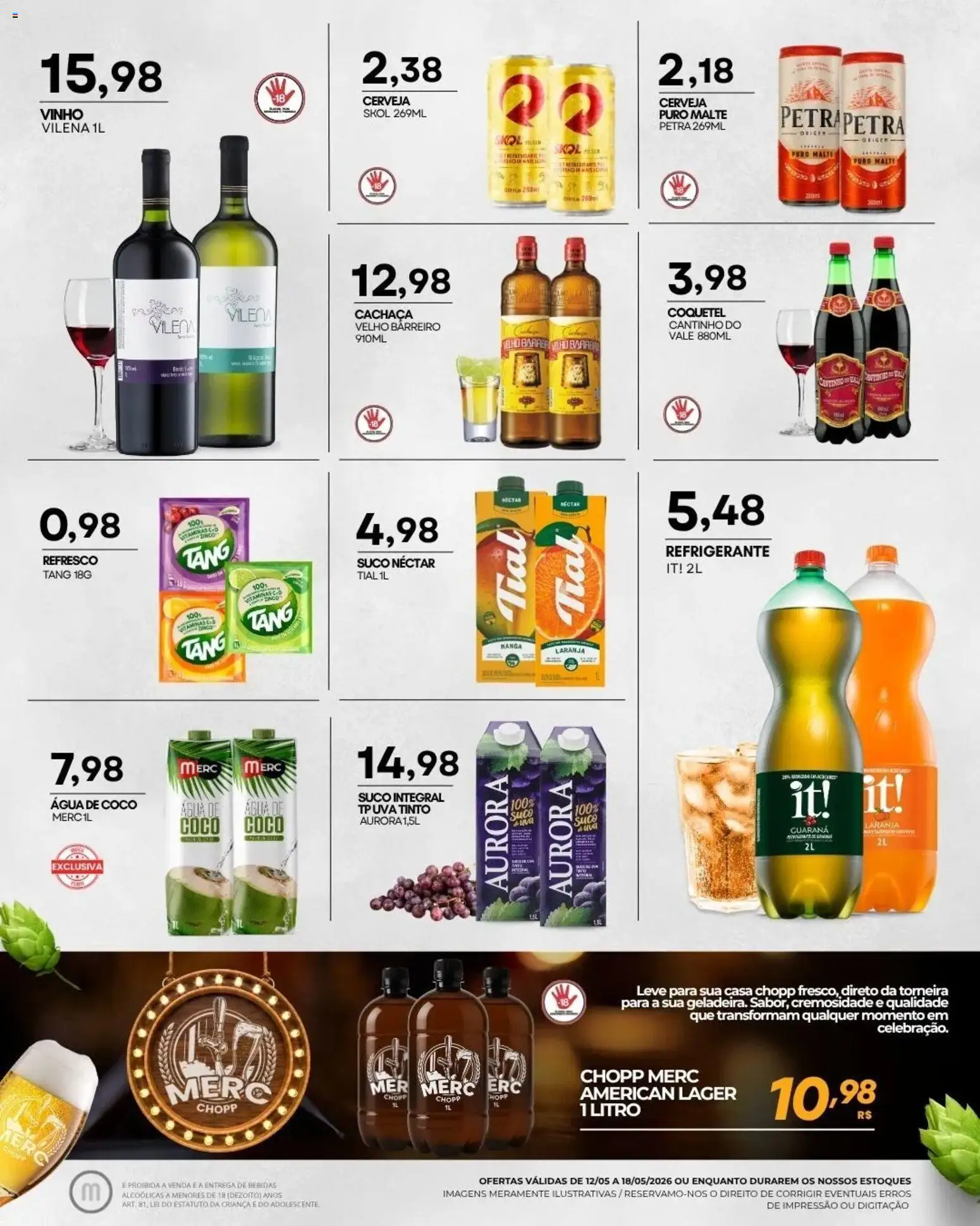 Mercadão Atacadista Folheto - válido de 12.05.2026 | Página: 10 | Produtos: Coco, Guaraná, Torneira, Refrigerante
