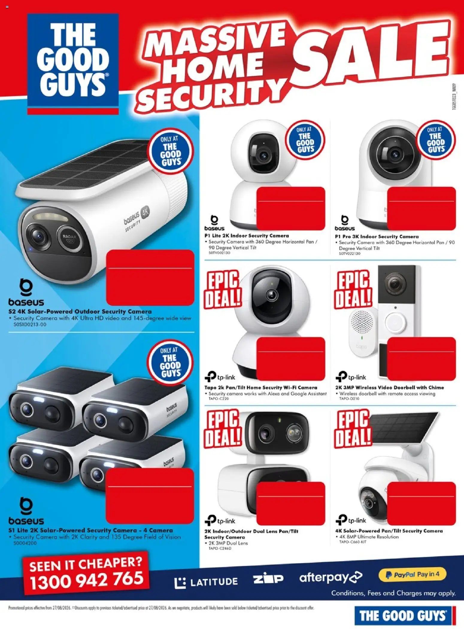 The Good Guys catalogue - valid from 27/08/2026 | Page: 3 | Products: Doorbell, Camera, Video