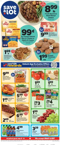 Preview of Save a Lot weekly ads valid from 07/08/2026