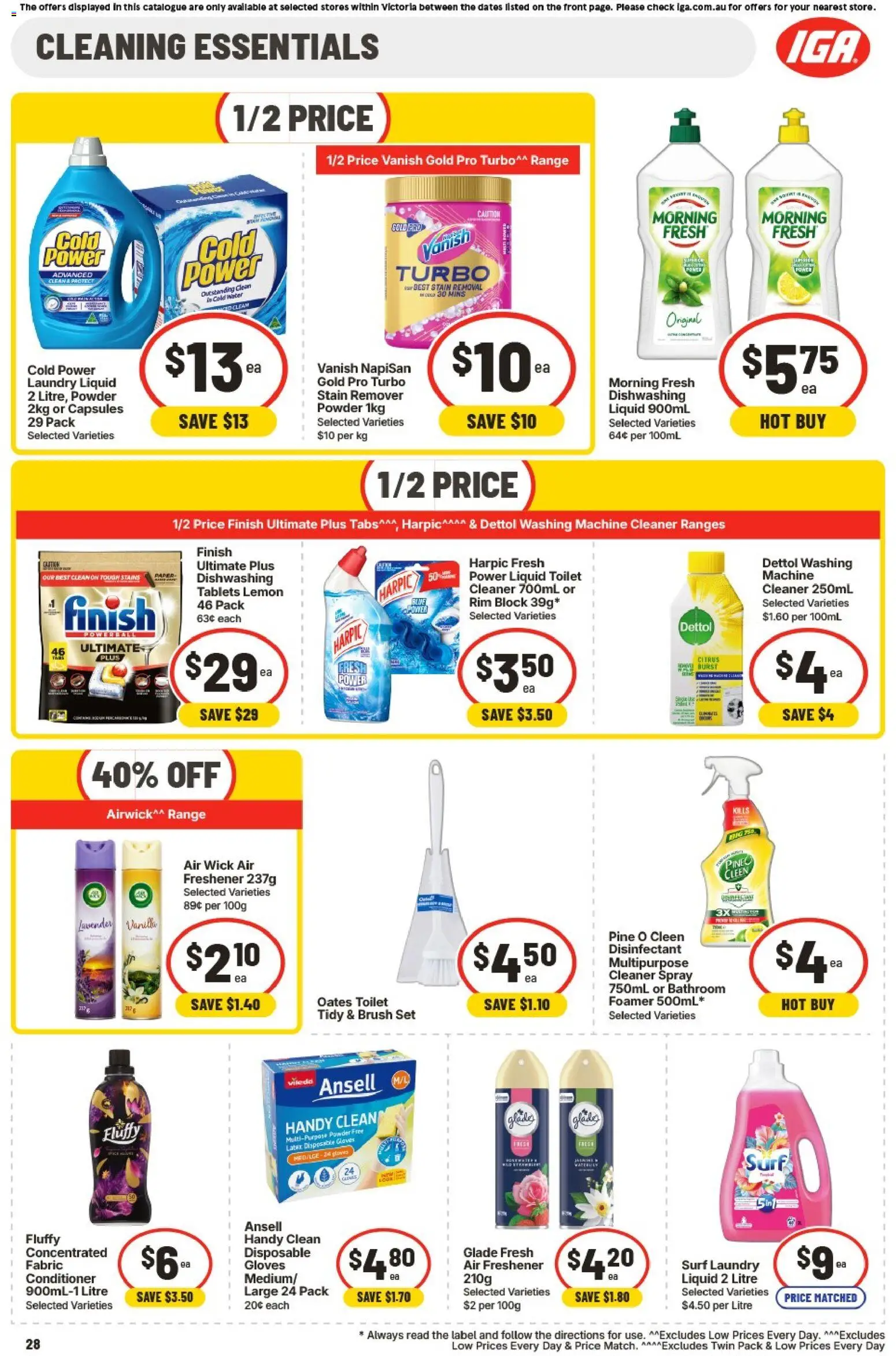 IGA catalogue - valid from 01/07/2026 | Page: 28 | Products: Toilet, Powder, Brush, Water