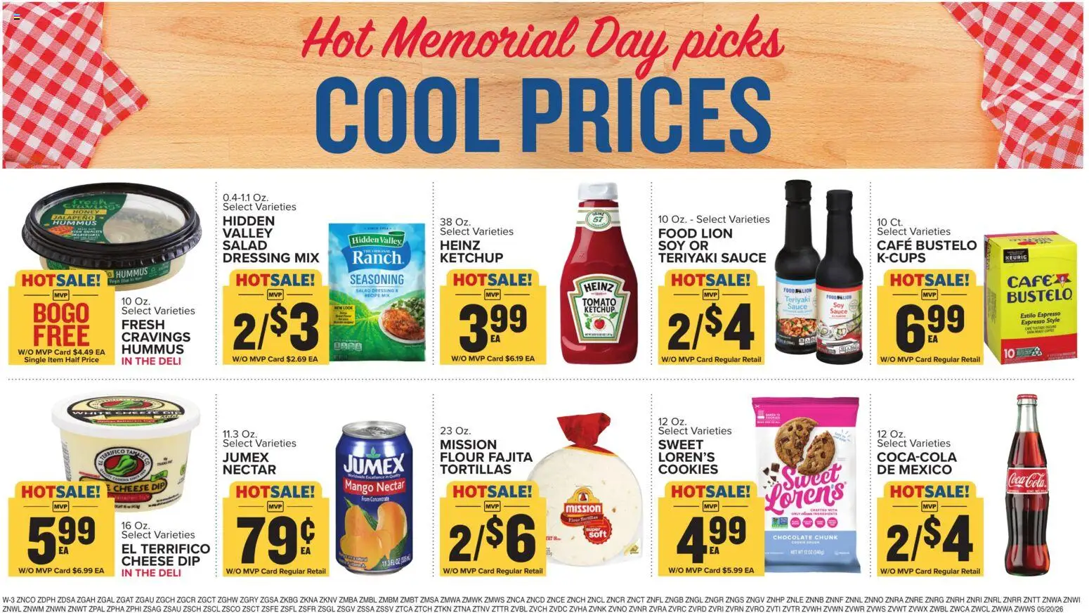 Food Lion Weekly Ad - valid from 20.05.2026 | Page: 11 | Products: Cheese, Cookies, Salad, Sauce