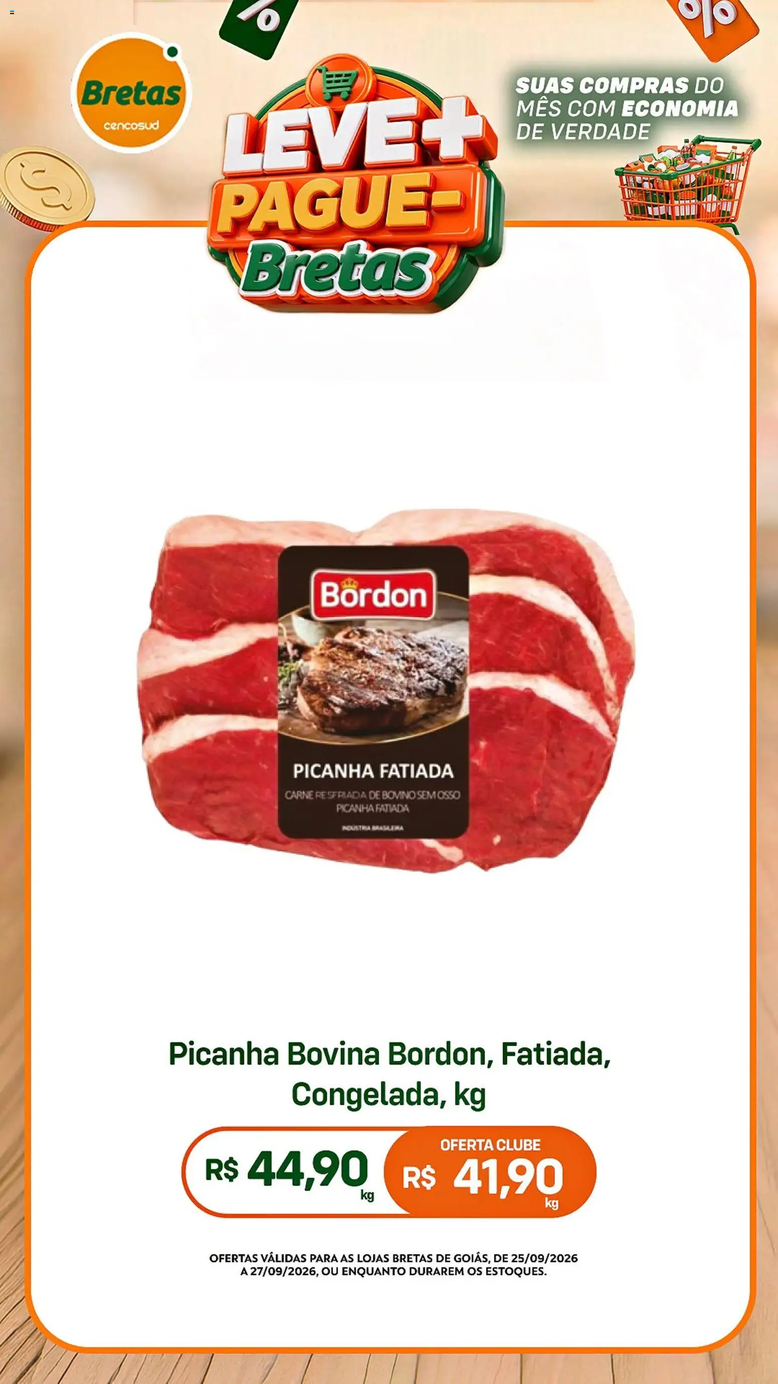 Bretas Folheto - válido de 25/09/2026 | Página: 5 | Produtos: Picanha, Carne