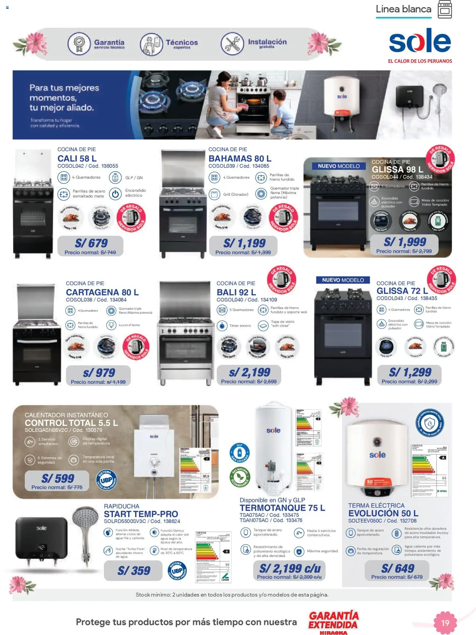 Catálogo Hiraoka válido desde 25.04.2026 | Página: 19 | Productos: Mesa, Ducha, Té, El horno