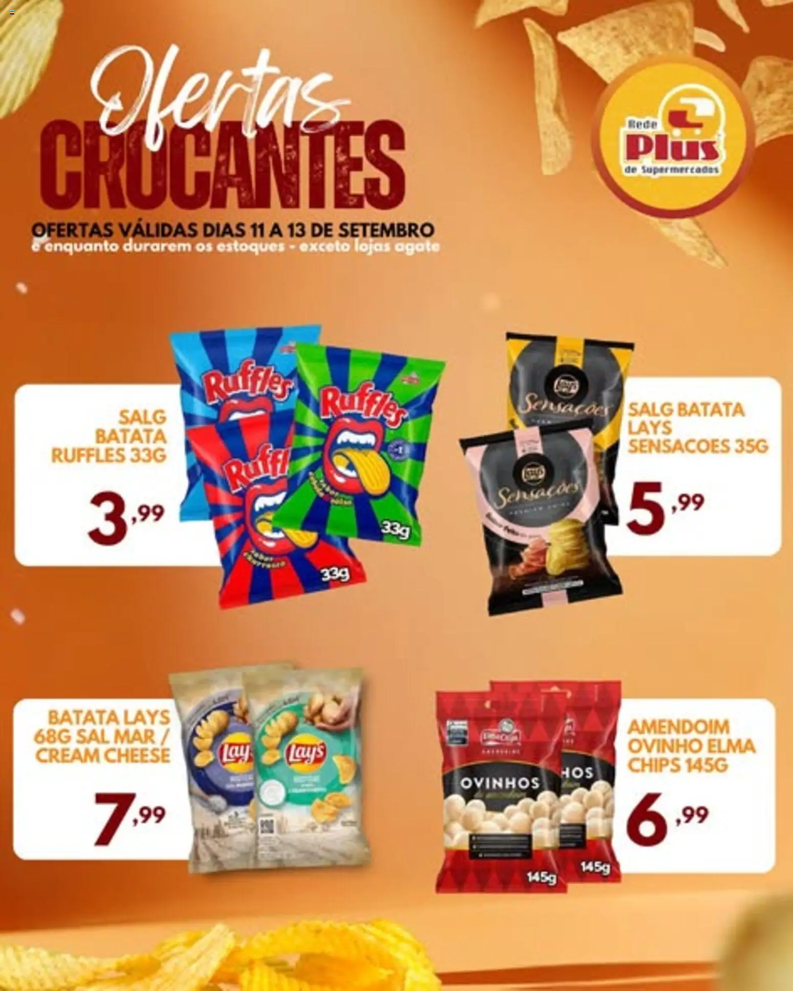 Rede Plus Supermercados Folheto - válido de 11/09/2026 | Página: 1 | Produtos: Amendoim, Cream cheese, Batata, Sal