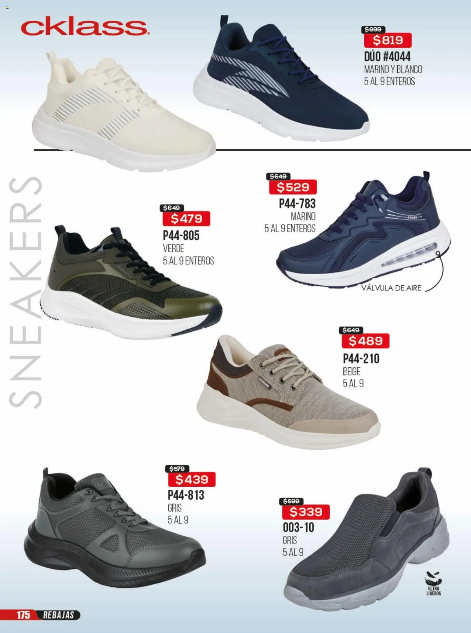 Nuevas ofertas de Cklass válidas en toda la República Mexicana desde el 23/06/2026. ¡Encuentra las mejores ofertas en Cklass catálogo Rebajas sobre rebajas calzado! | Página: 176 | Productos: Válvula