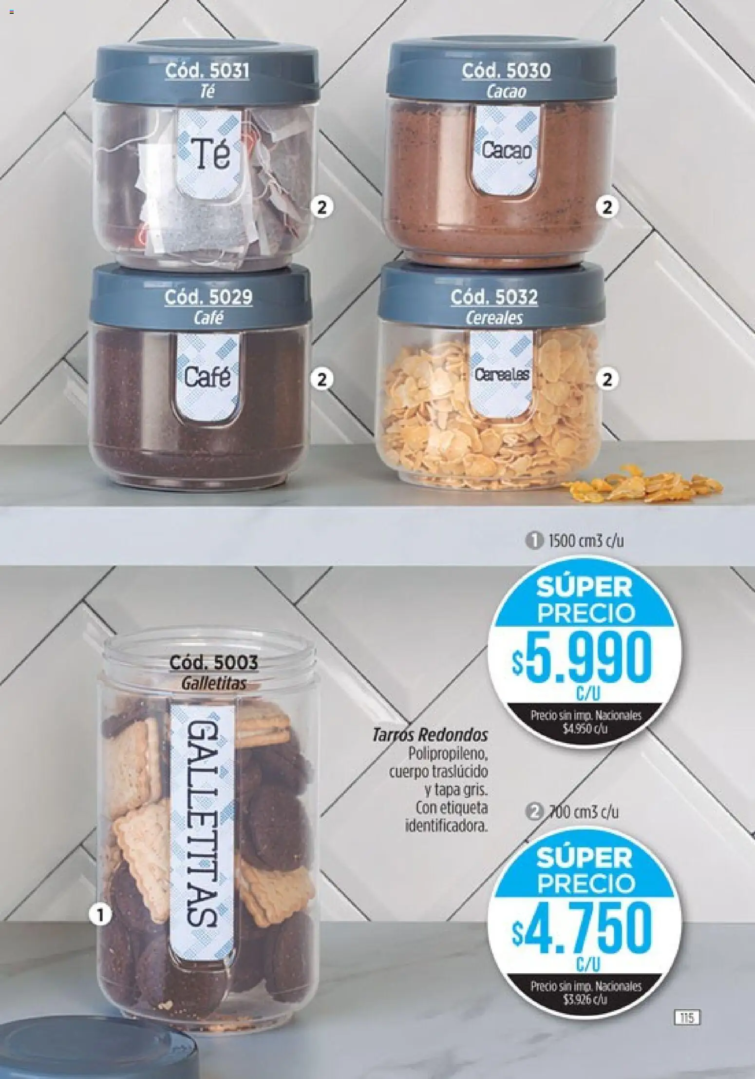 Amodil - Campaña 10 │ válido desde el 01.06.2026 | Página: 115 | Productos: Galletitas, Café, Cacao, Cereales