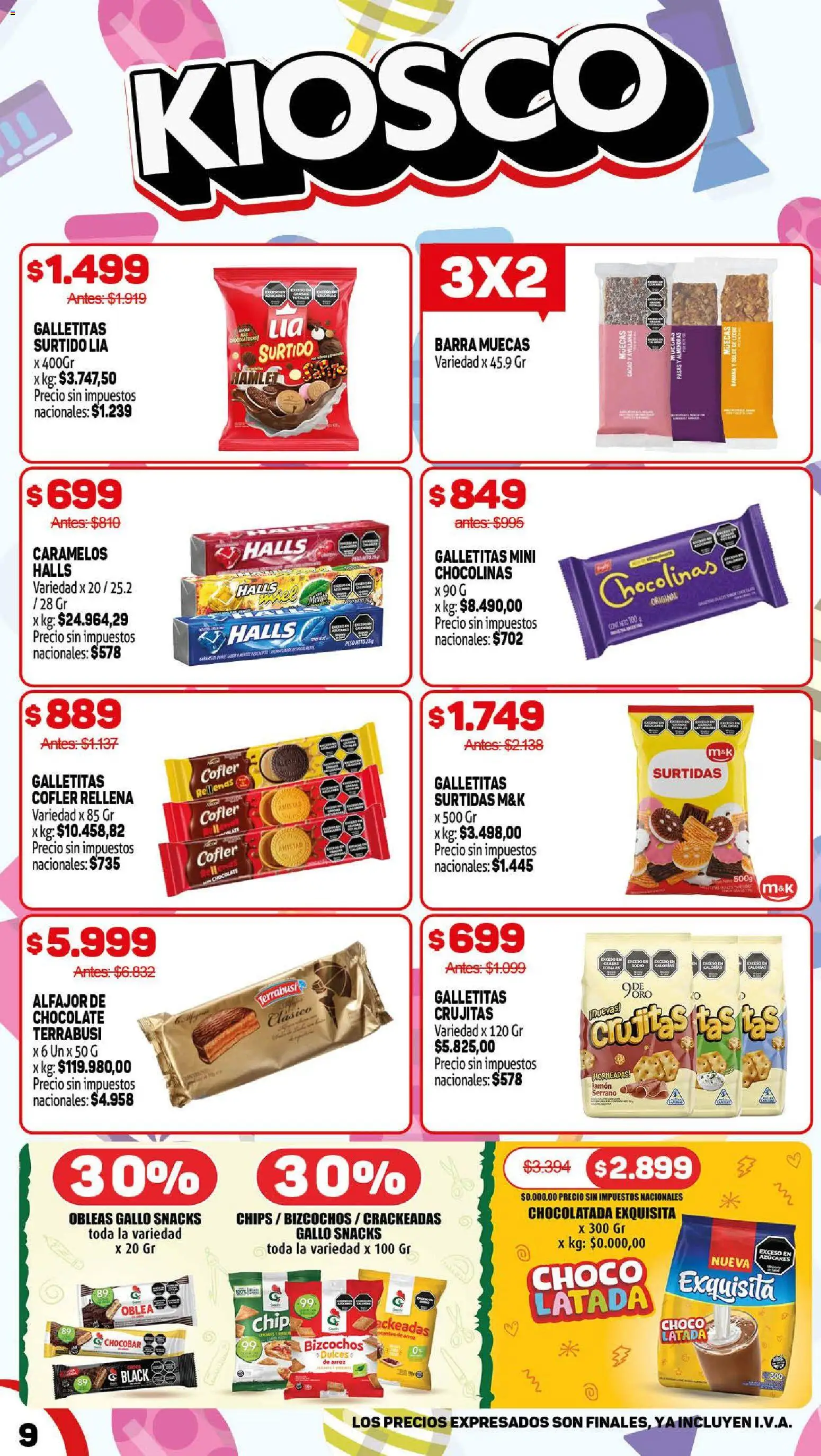 Makro Ofertas Volvete a Ilusionar │ válido desde el 07.05.2026 | Página: 9 | Productos: Almendras, Dulce de leche, Alfajor, Bizcochos