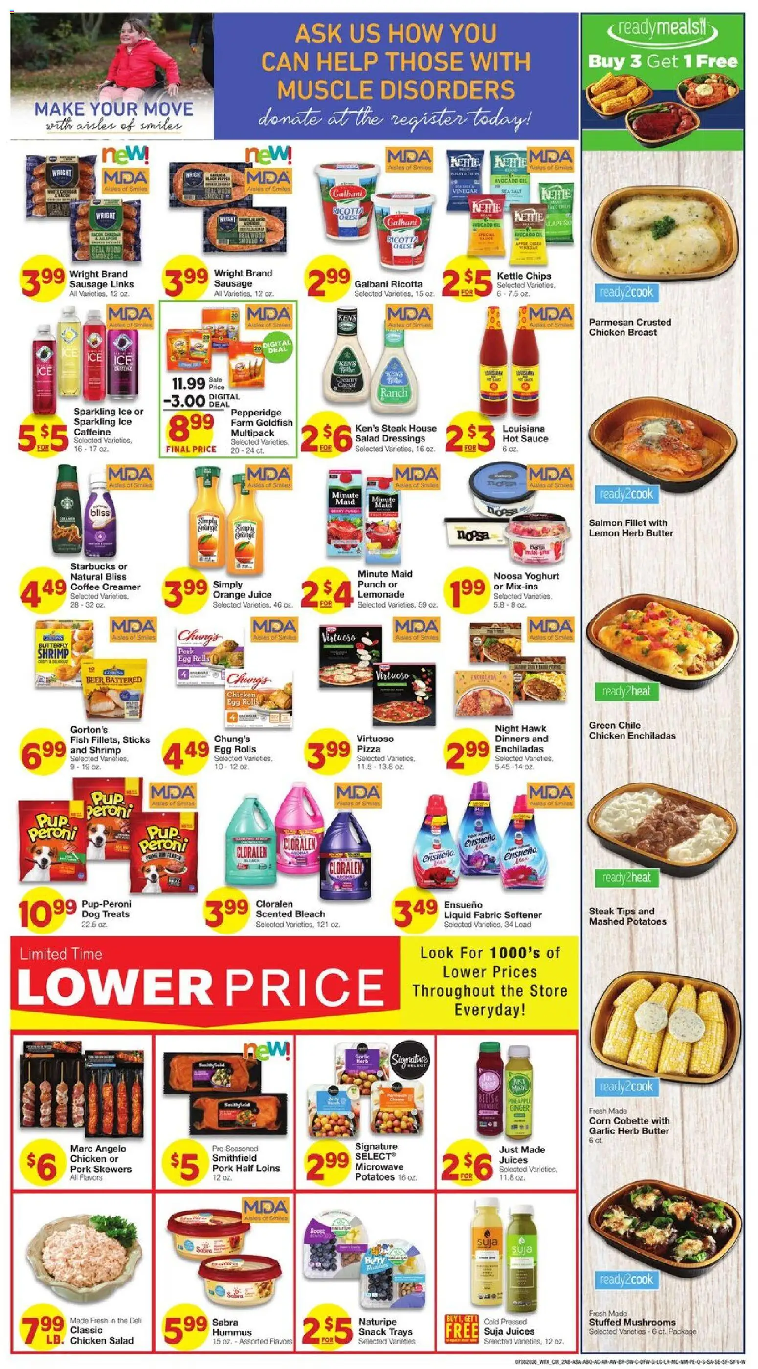 United Supermarkets Weekly Ad - valid from 07/08/2026 | Page: 2 | Products: Coffee, Chips, Avocado, Garlic