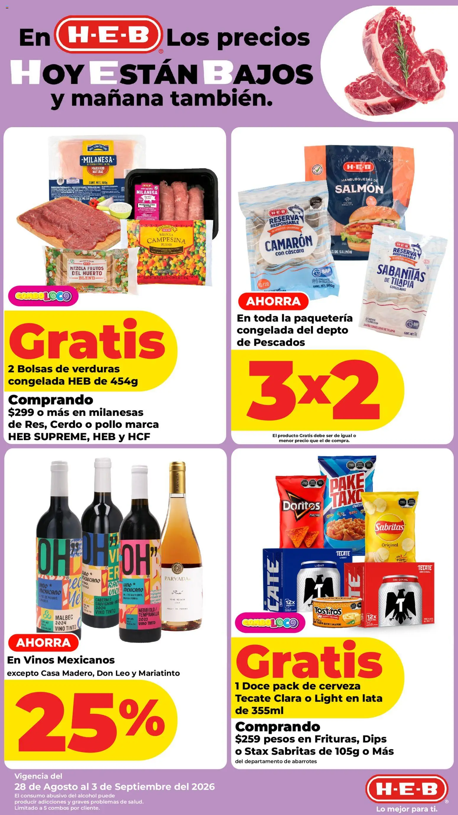 Nuevas ofertas de H-E-B válidas en toda la República Mexicana desde el 28/08/2026. ¡Encuentra las mejores ofertas en H-E-B folleto! | Página: 4