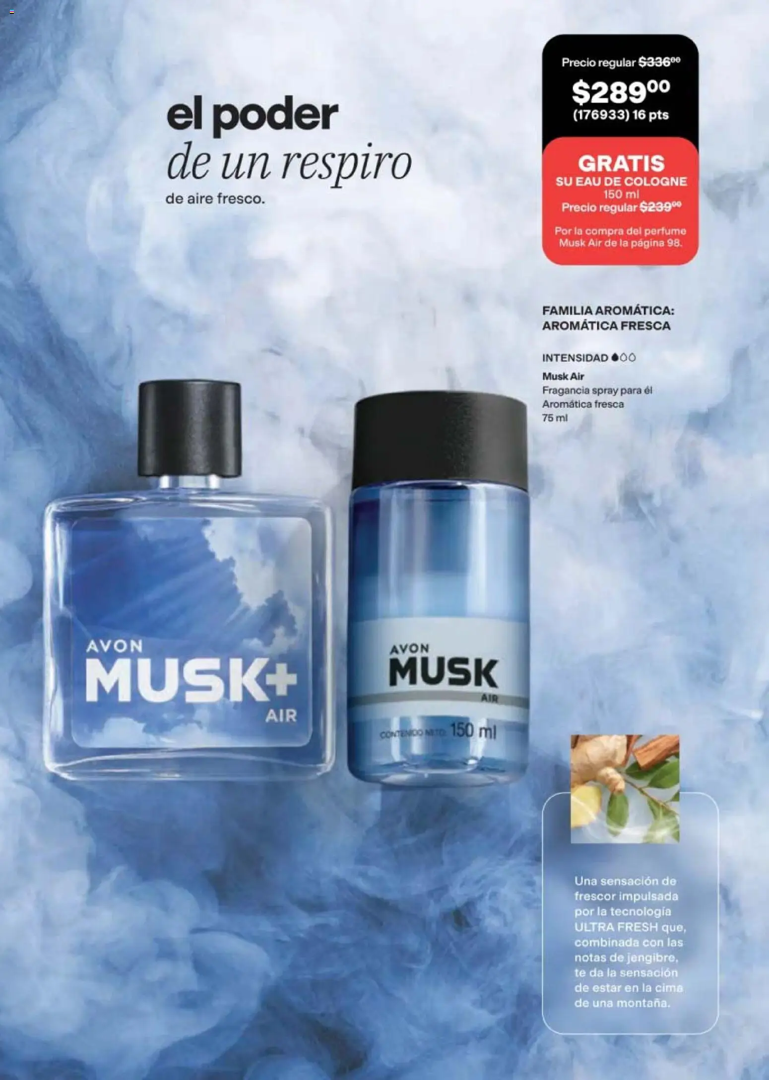 Nuevas ofertas de AVON válidas en toda la República Mexicana desde el 11/09/2026. ¡Encuentra las mejores ofertas en AVON campaña 14 2026! | Página: 95 | Productos: Té, Perfume, Fragancia
