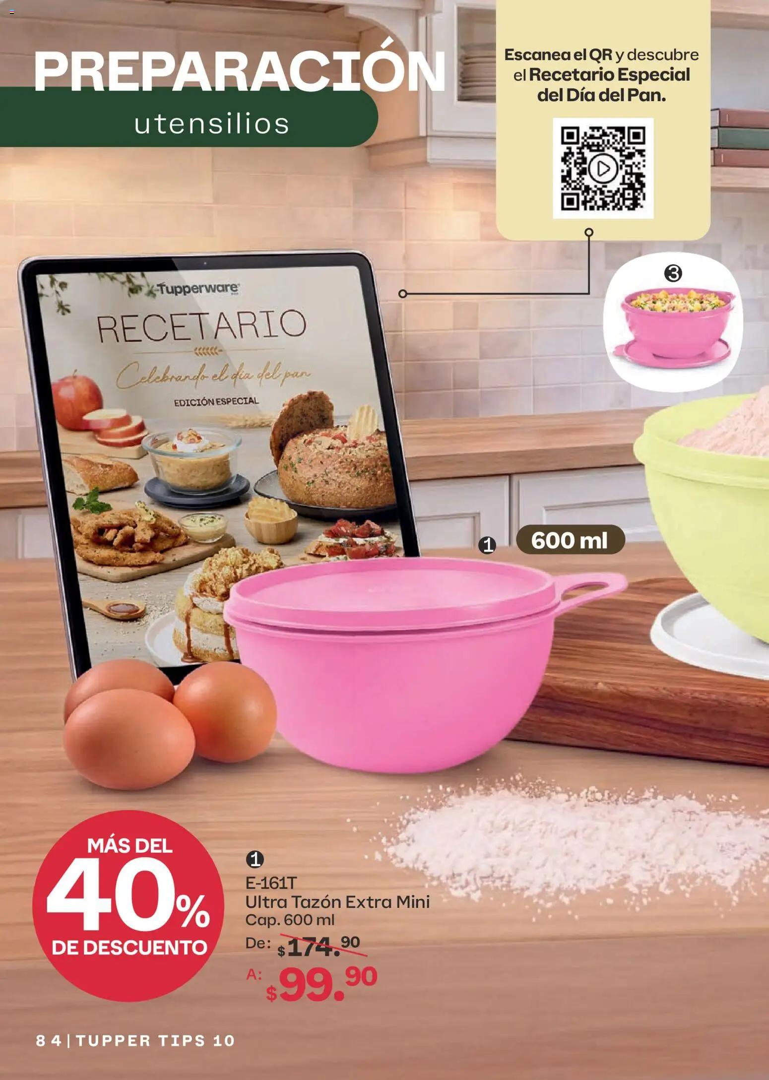 Nuevas ofertas de Tupperware válidas en toda la República Mexicana desde el 07/09/2026. ¡Encuentra las mejores ofertas en Tupperware catálogo! | Página: 84 | Productos: Pan, Tupper