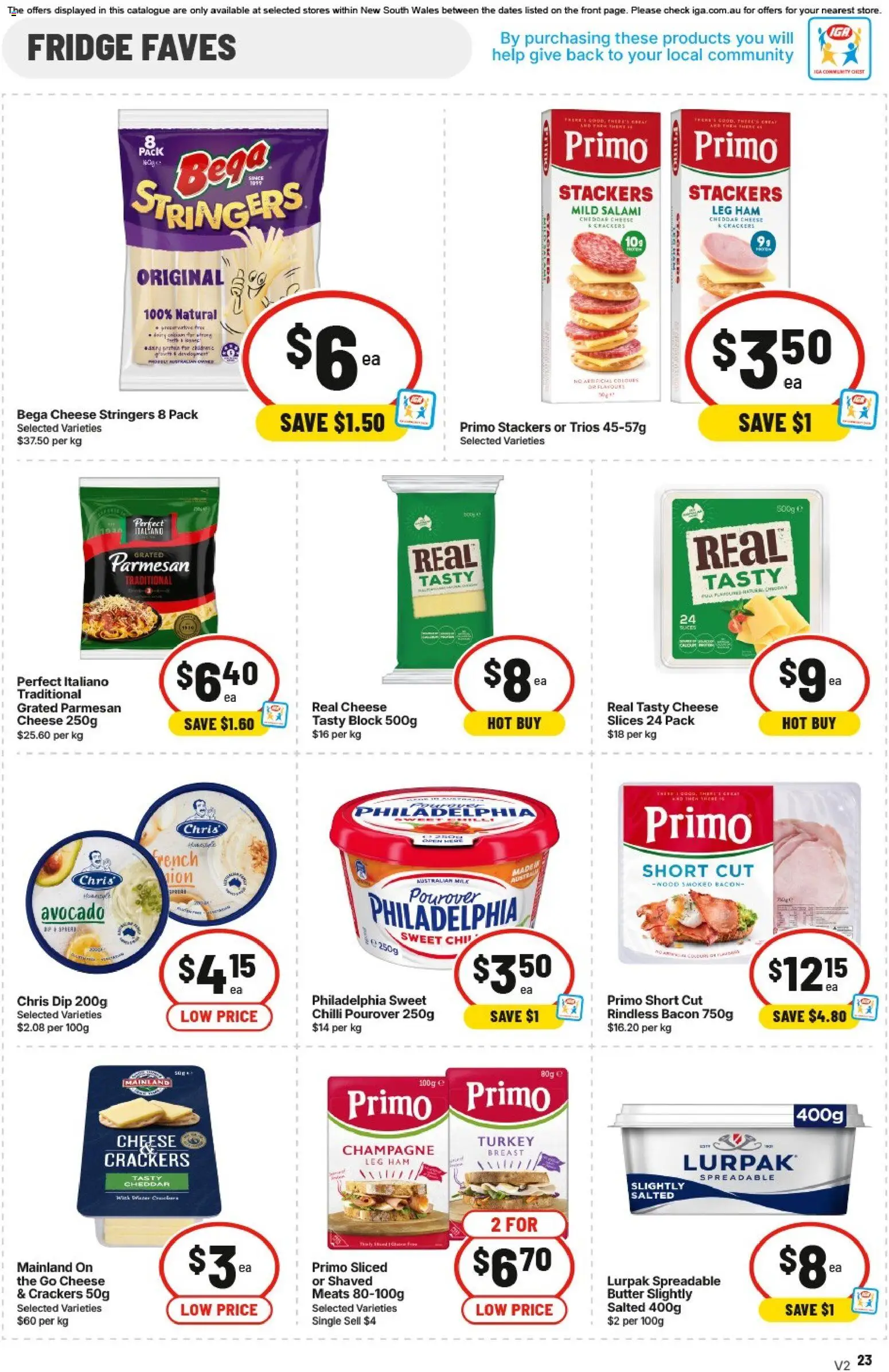 IGA catalogue - valid from 05/08/2026 | Page: 20 | Products: Butter, Salami, Ham, Fridge