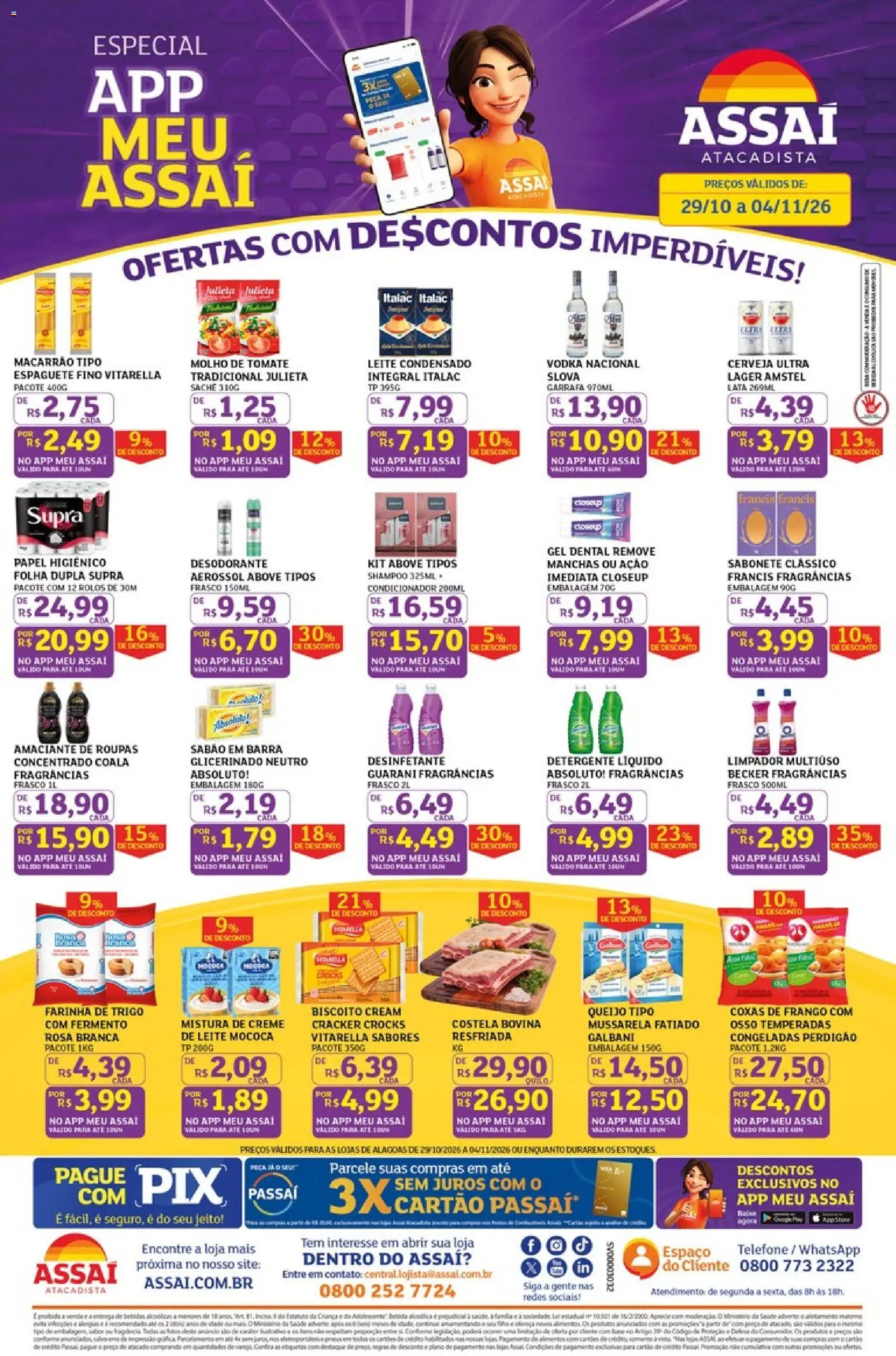 Assaí Atacadista Folheto - válido de 29/10/2026 | Página: 1