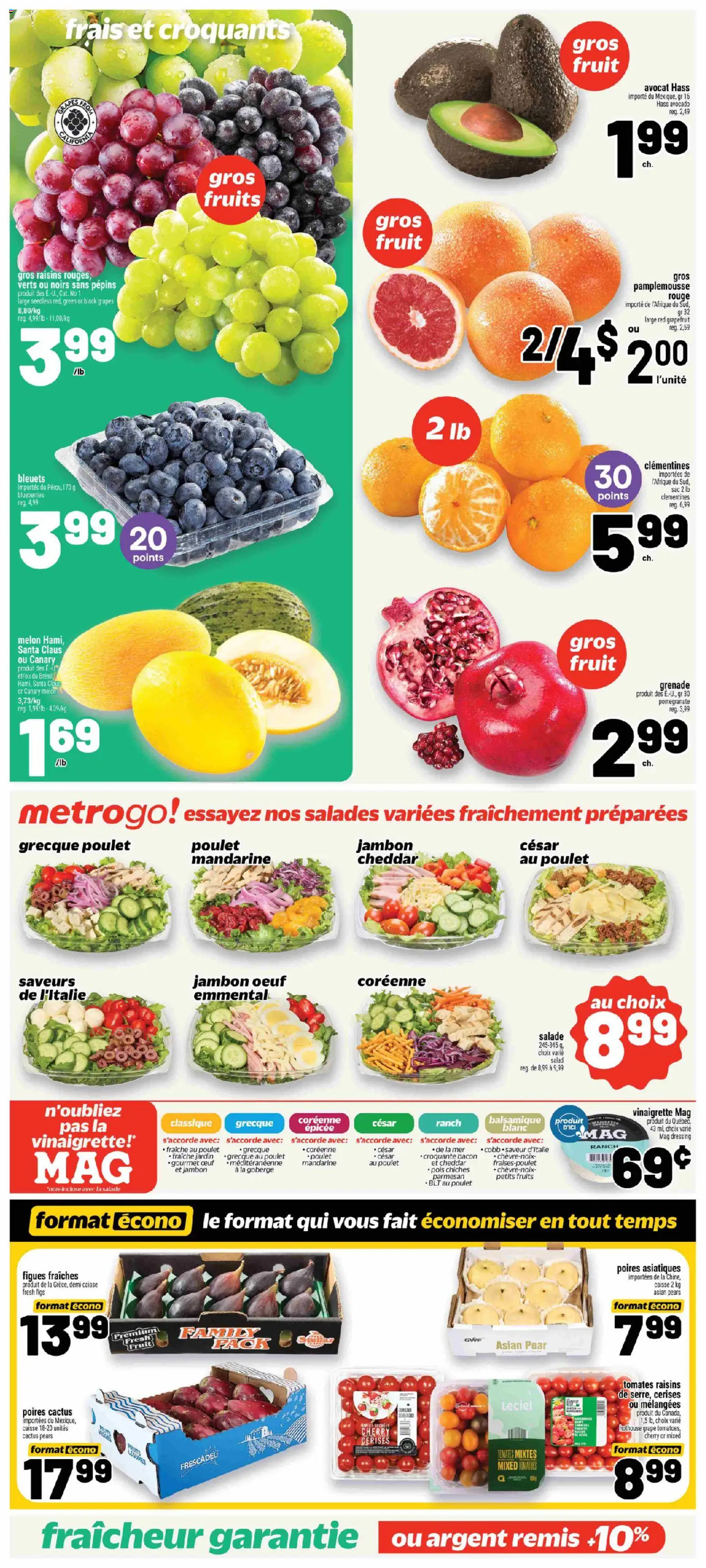 Metro flyer valid from Sep 24, 2026 | Page: 6 | Products: Figs, Raisins, Avocado, Grapes