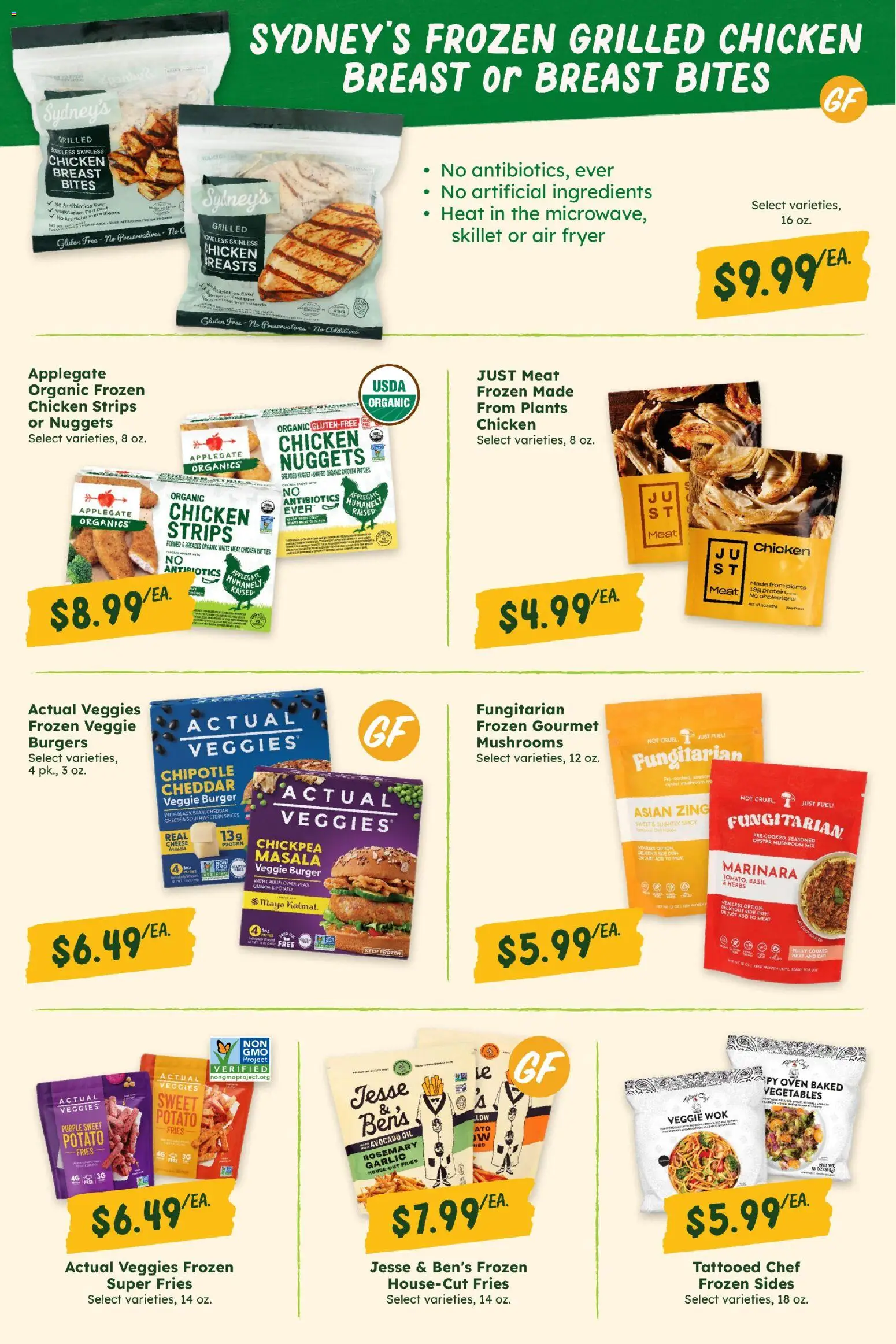 Sprouts Monthly Ad - valid from 08/26/2026 | Page: 20 | Products: Mushrooms, Chicken breasts, Avocado, Spices