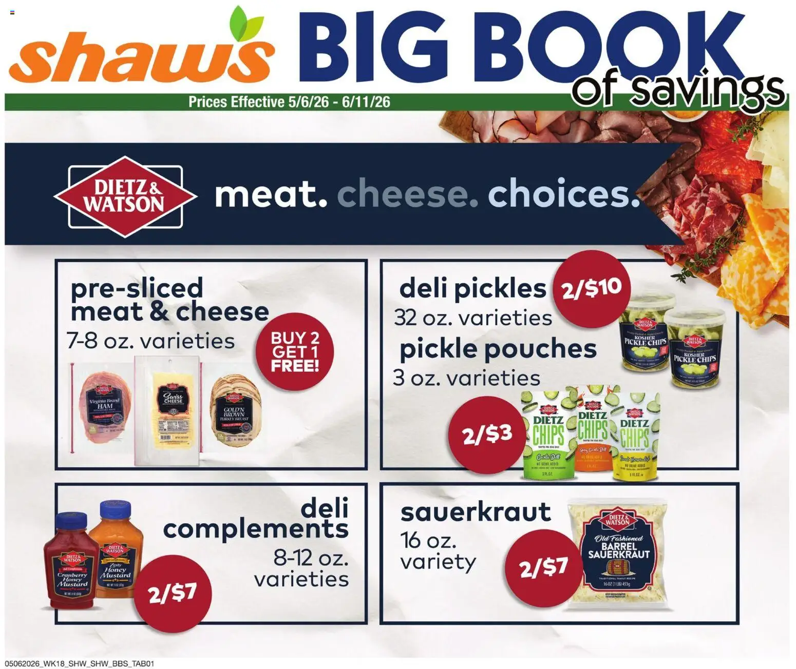 Shaw's Big Book of Savings - valid from 06.05.2026 | Page: 1