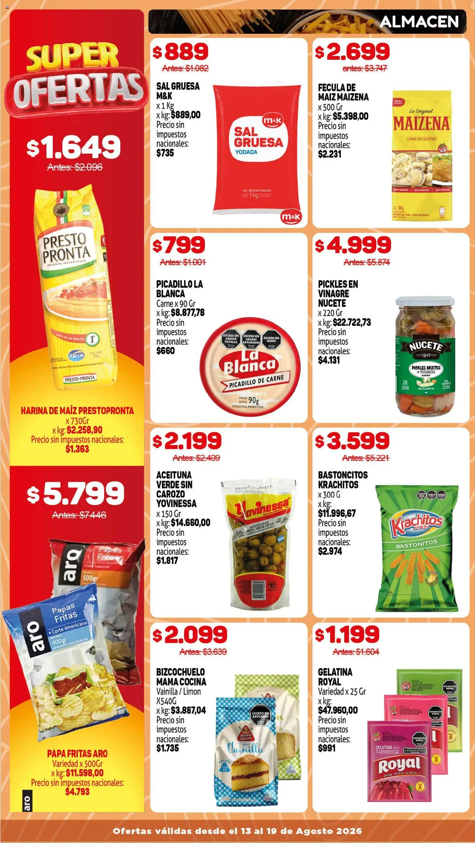 Makro makro alcahza │ válido desde el 13/08/2026 | Página: 7 | Productos: Mesa, Aceitunas, Carne, Picadillo