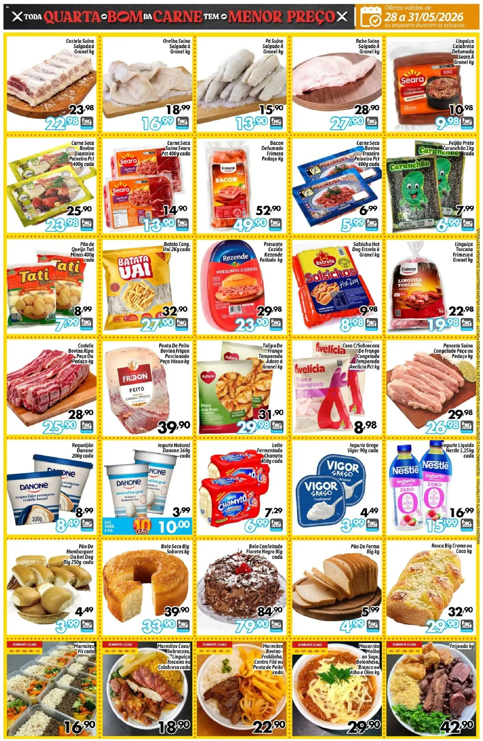 Big Compra Folheto - válido de 28.05.2026 | Página: 3 | Produtos: Pão, Presunto, Creme, Pão de queijo