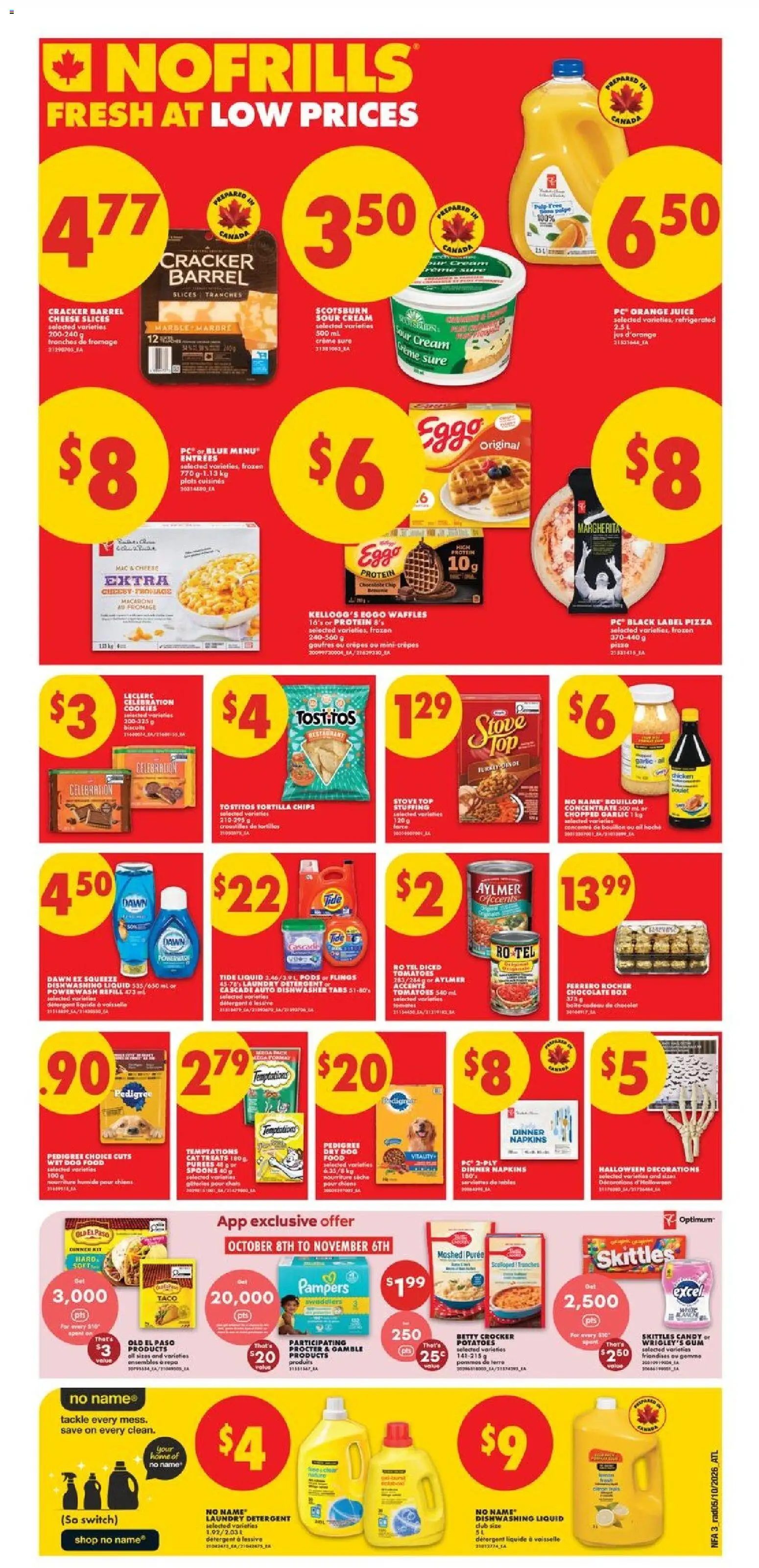 No Frills flyer valid from Oct 8, 2026 | Page: 3