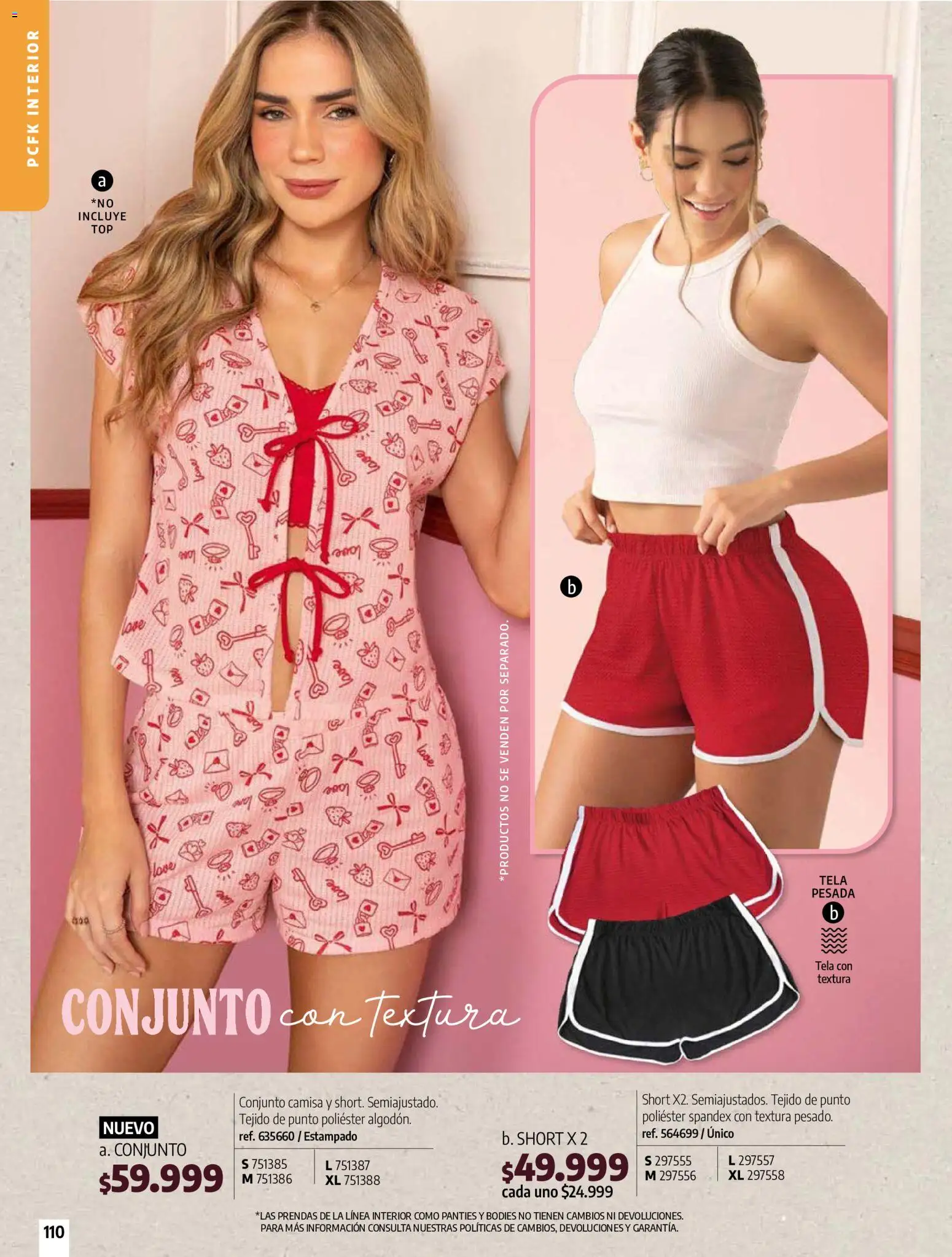Pacifika revista - valida desde el 21/07/2026 | Página: 109 | Productos: Short, Conjunto, Camisa