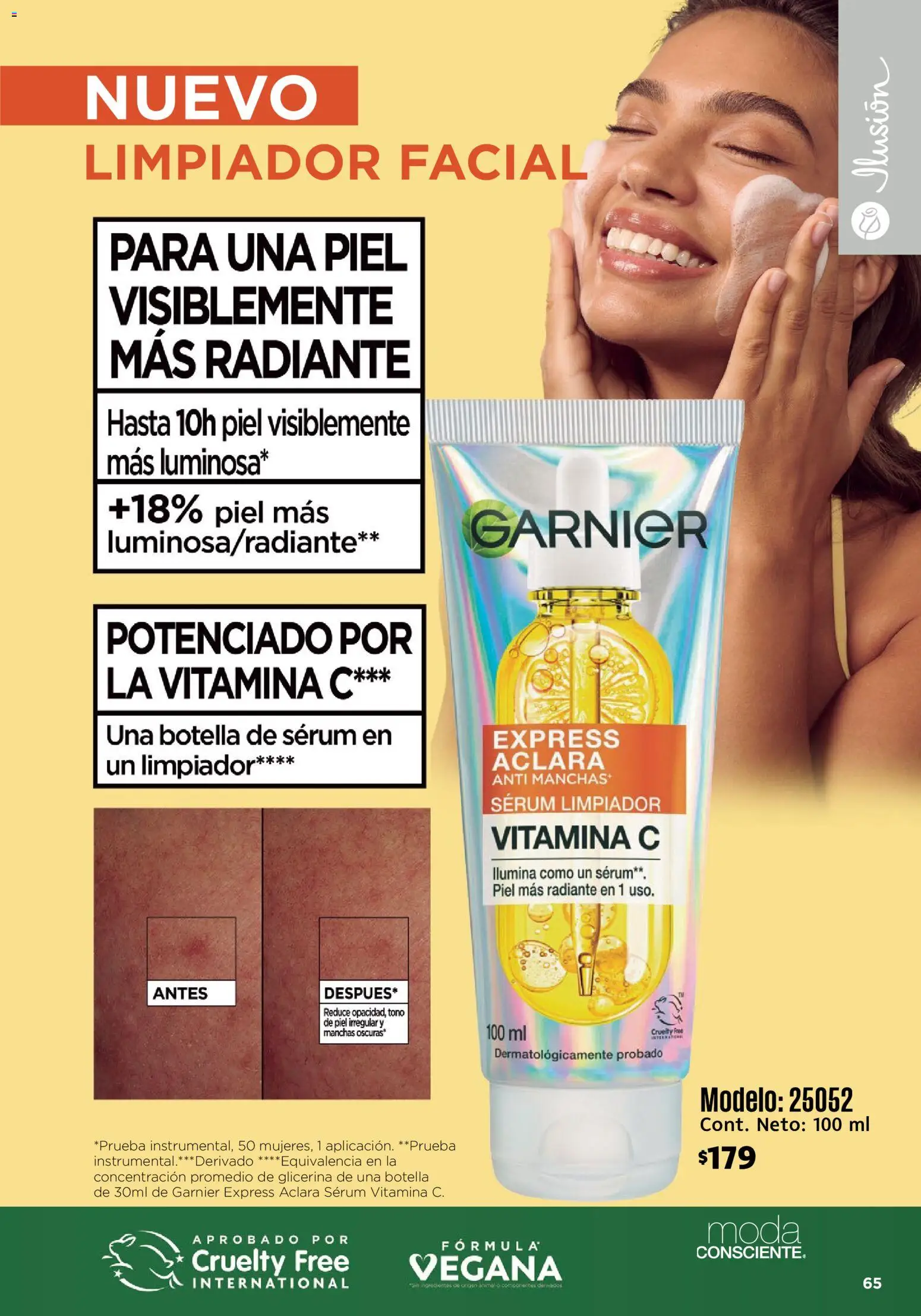 Nuevas ofertas de Ilusión válidas en toda la República Mexicana desde el 01/09/2026. ¡Encuentra las mejores ofertas en Ilusión catálogo Marcas Amigas! | Página: 67 | Productos: Limpiador, Limpiador facial, Ingredientes, Botella