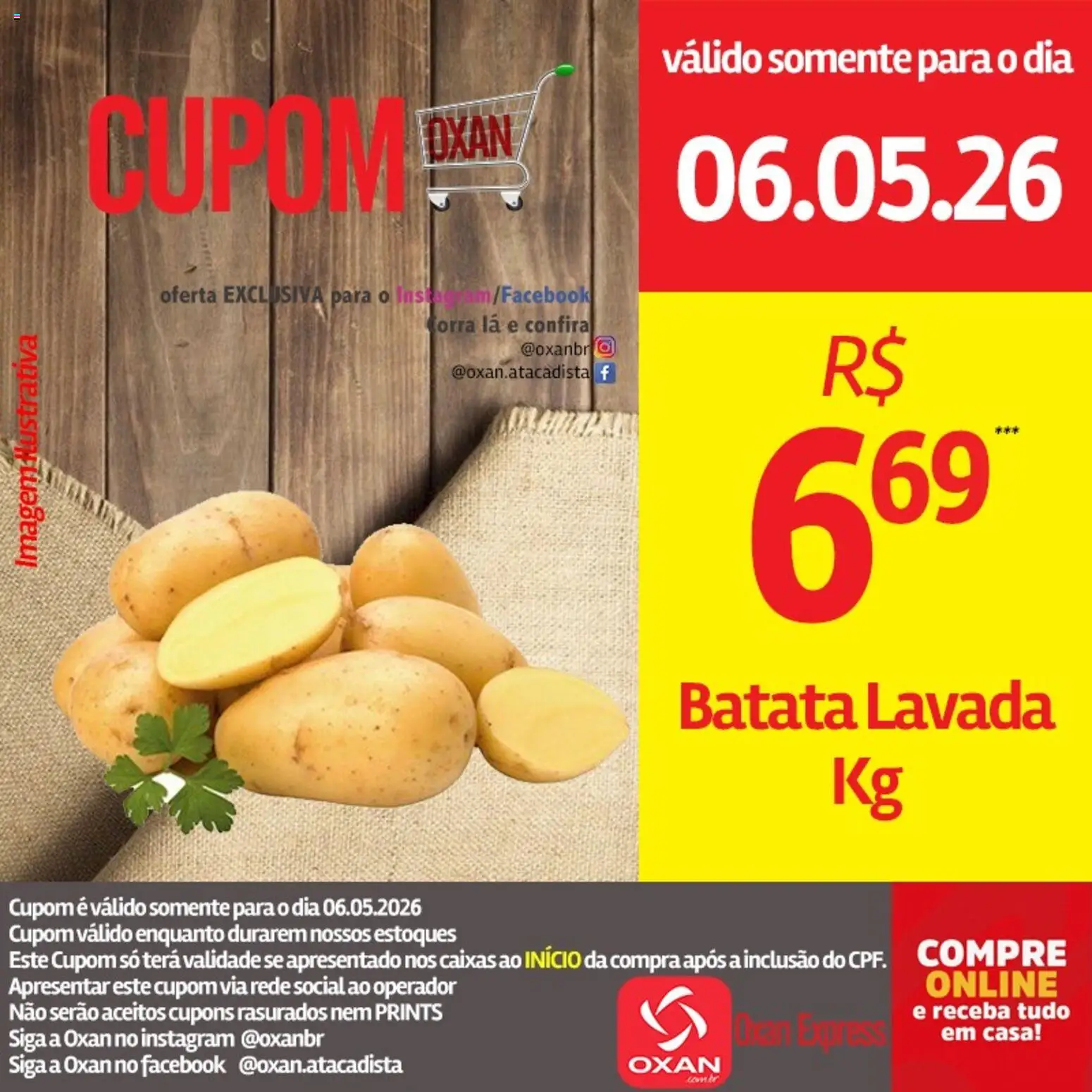 Oxan Atacadista Folheto - válido de 06.05.2026 | Página: 15 | Produtos: Batata