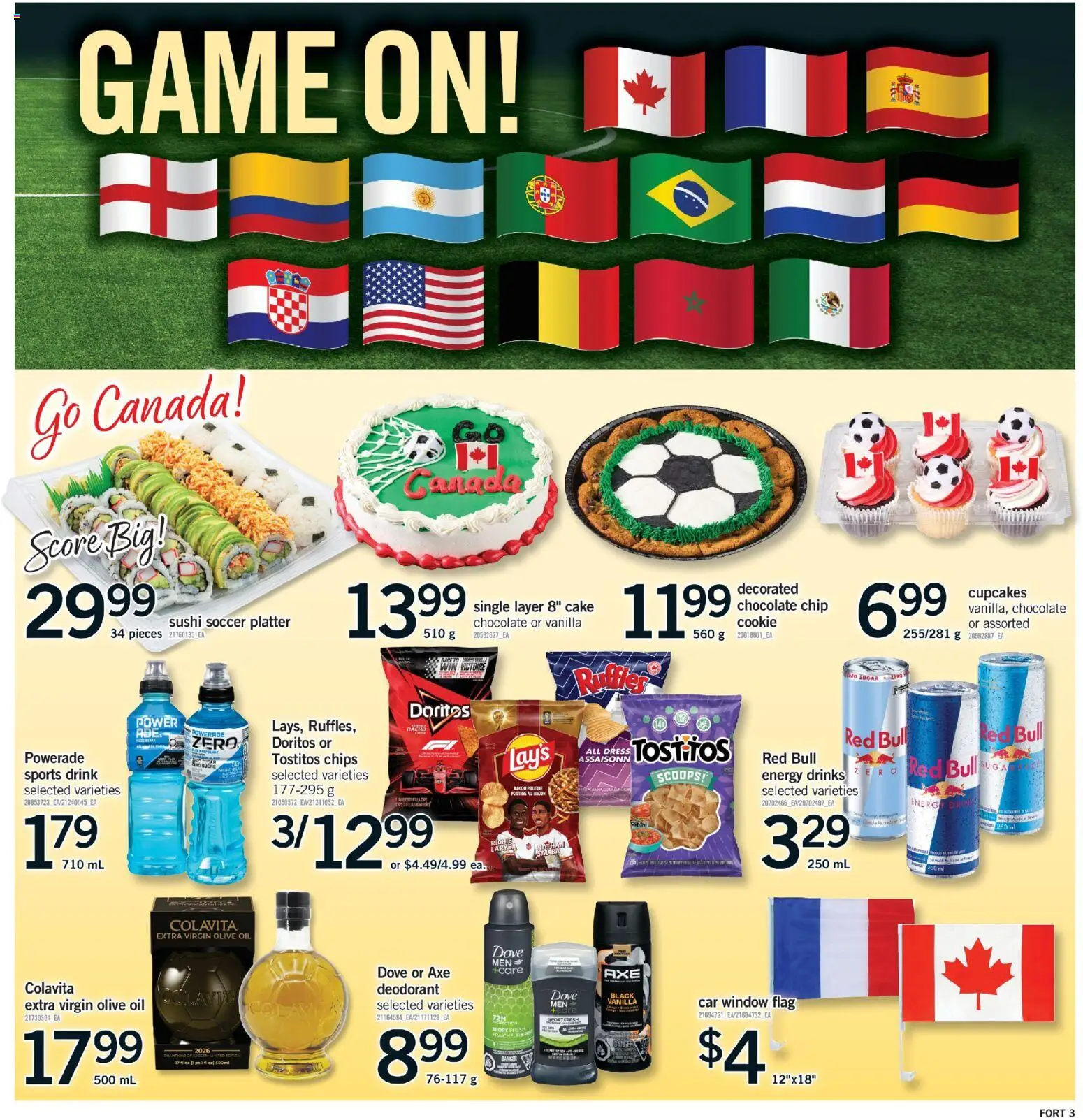 Fortinos flyer valid from 11.06.2026 | Page: 4 | Products: Chips, Deodorant, Oil, Chocolate