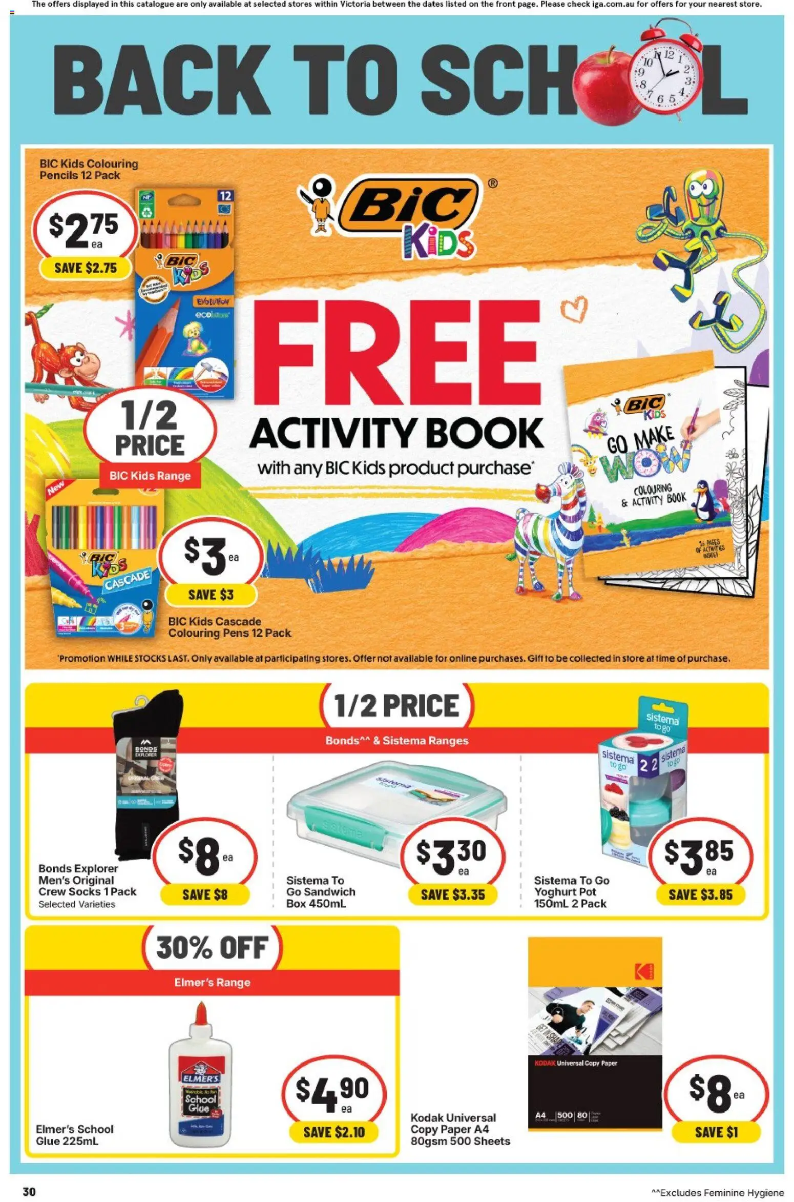 IGA catalogue - valid from 30/09/2026 | Page: 26 | Products: Box, Pot, Socks, Glue