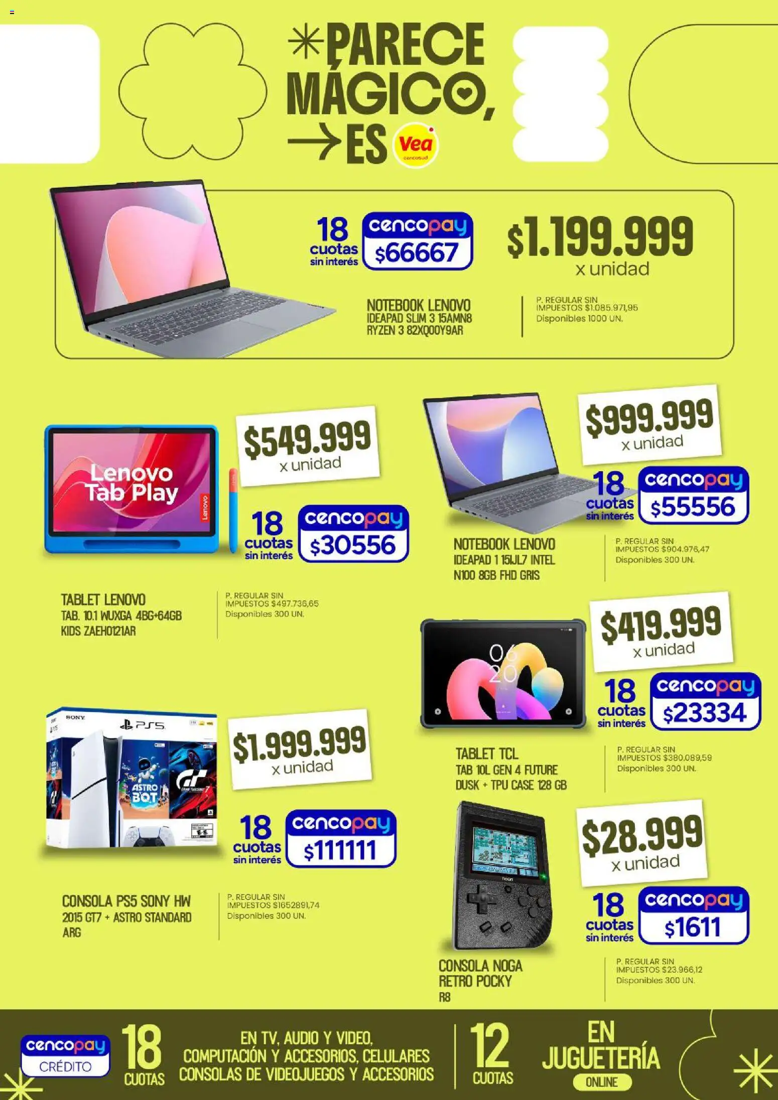 Vea - Folleto Especial Día del Niño Vea │ válido desde el 03/08/2026 | Página: 6 | Productos: Audio, Tablet, Notebook