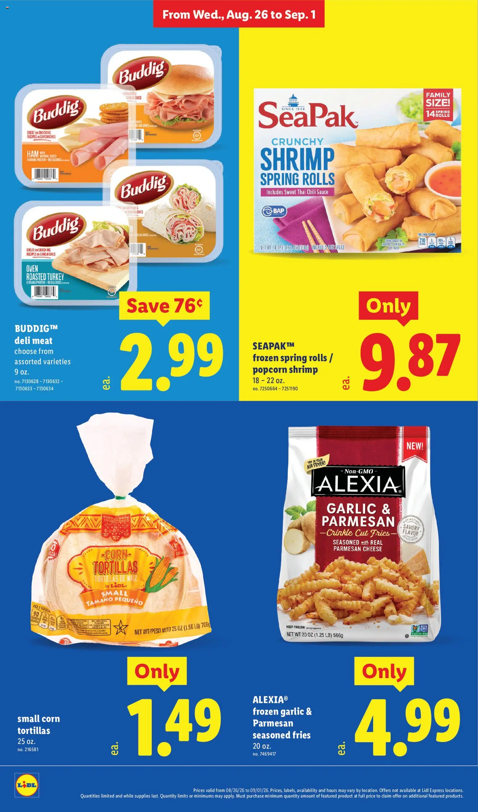 Lidl Weekly Ad - valid from 08/26/2026 | Page: 18 | Products: Meat, Tortillas, Parmesan, Chili